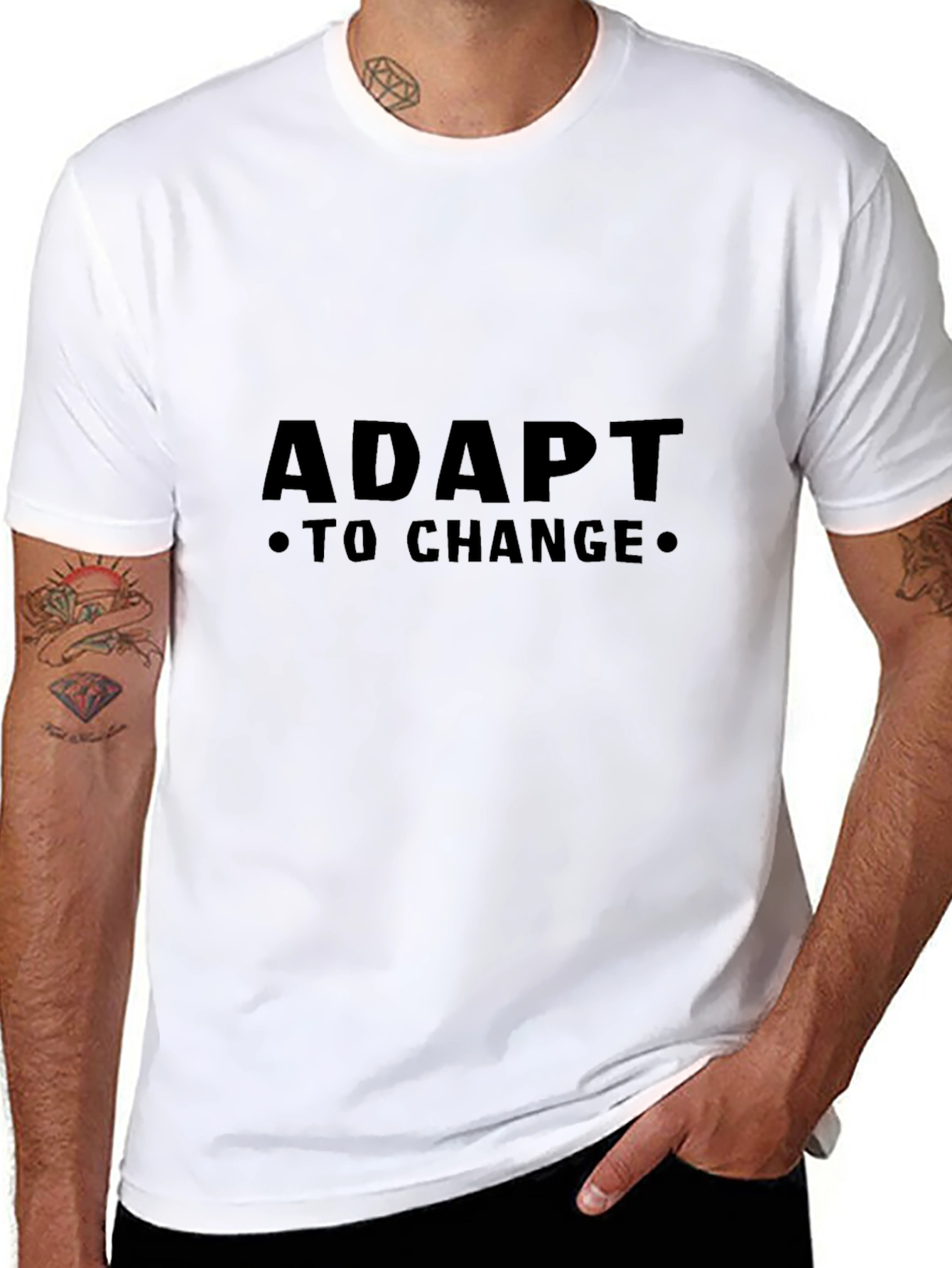 Adapt to Change Black T-Shirt