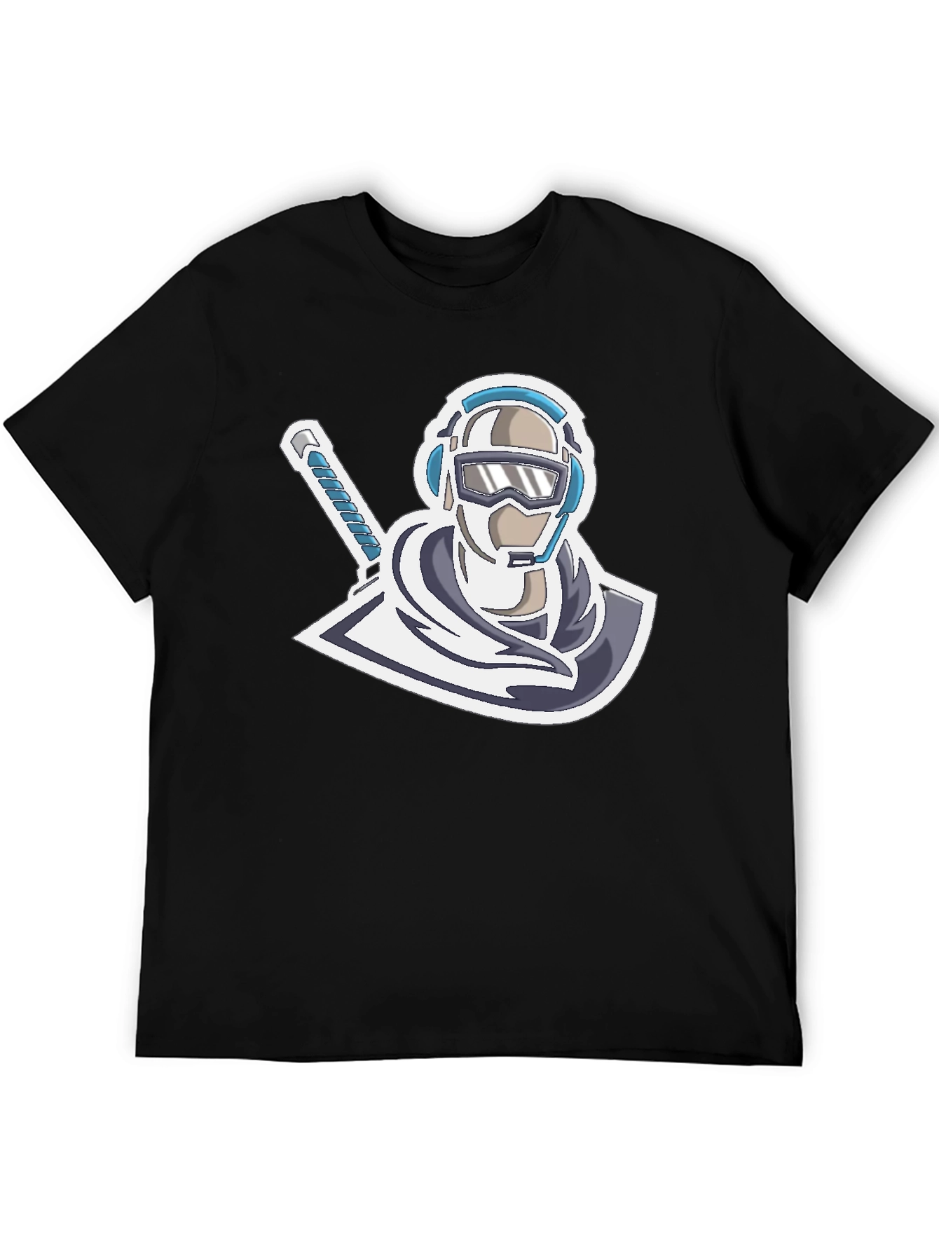 Cool Gamer Logo T-Shirt - Black Cotton Blend