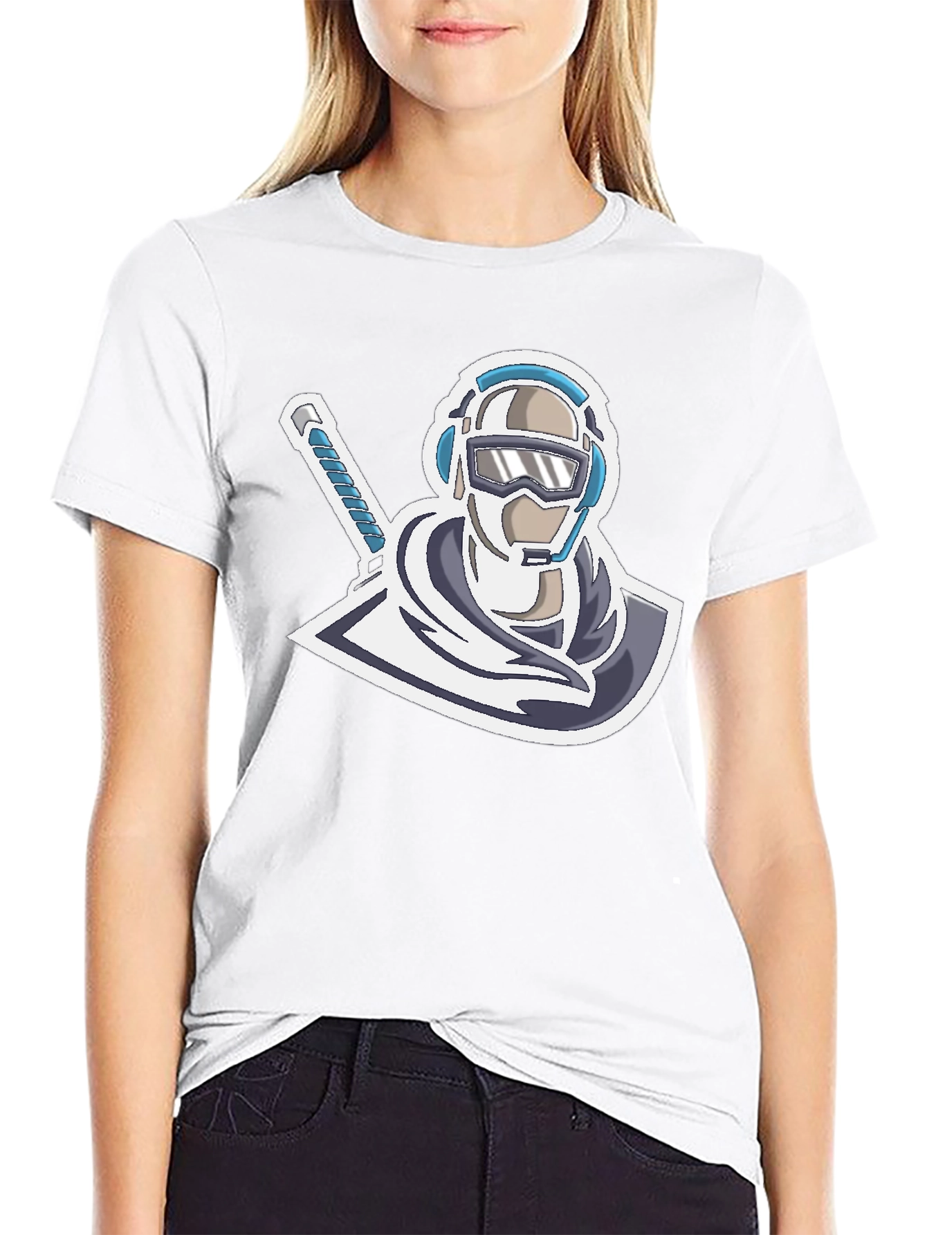 Cool Gamer Logo T-Shirt - Black Cotton Blend