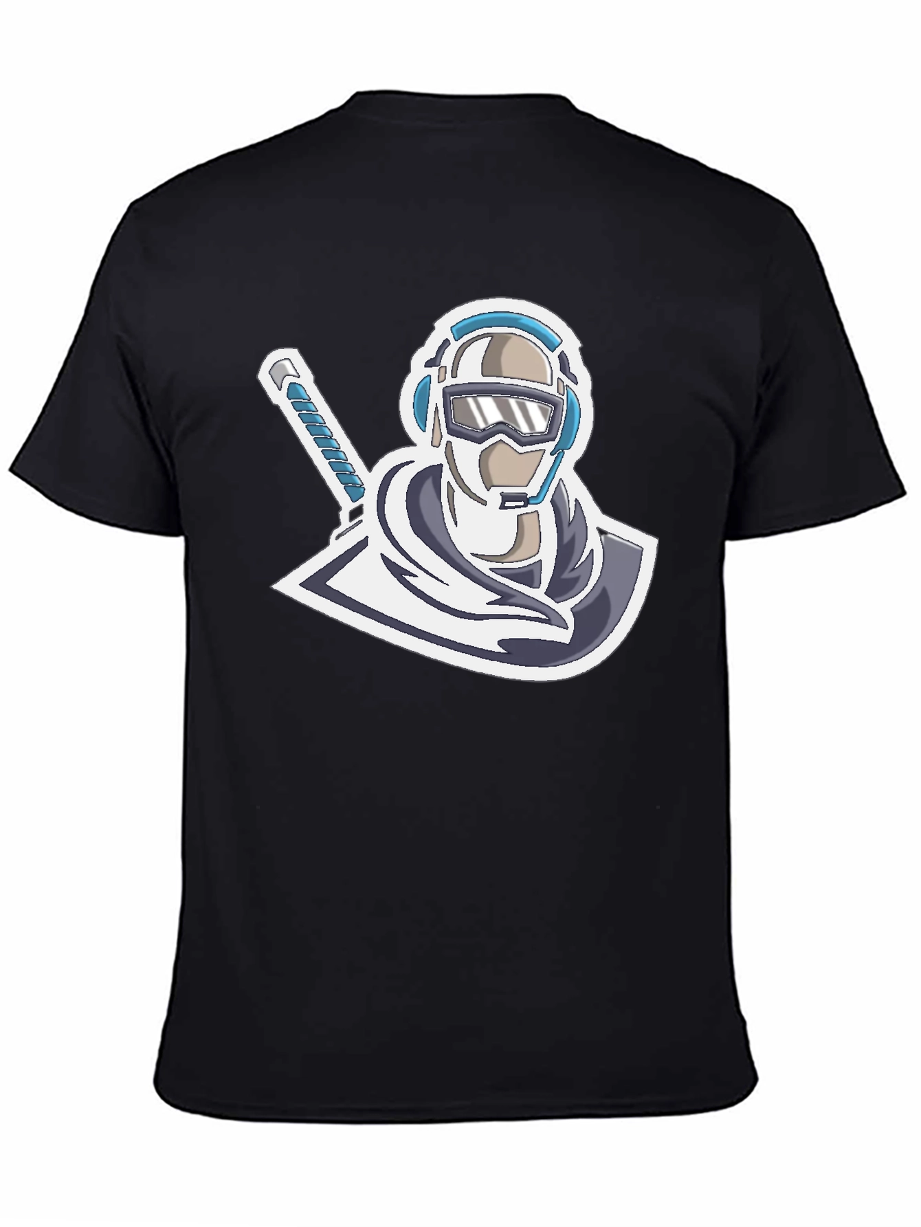 Cool Gamer Logo T-Shirt - Black Cotton Blend