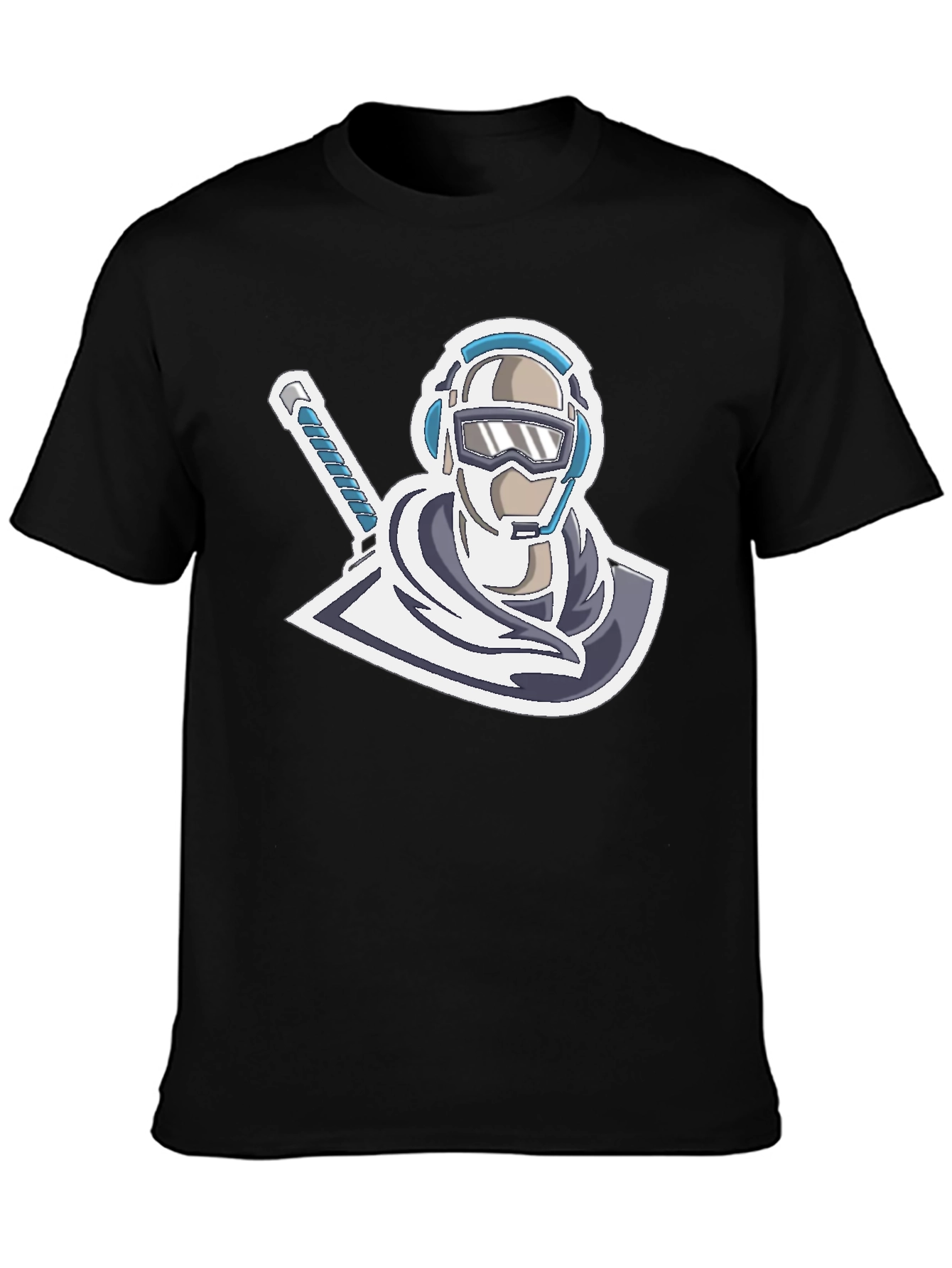 Cool Gamer Logo T-Shirt - Black Cotton Blend