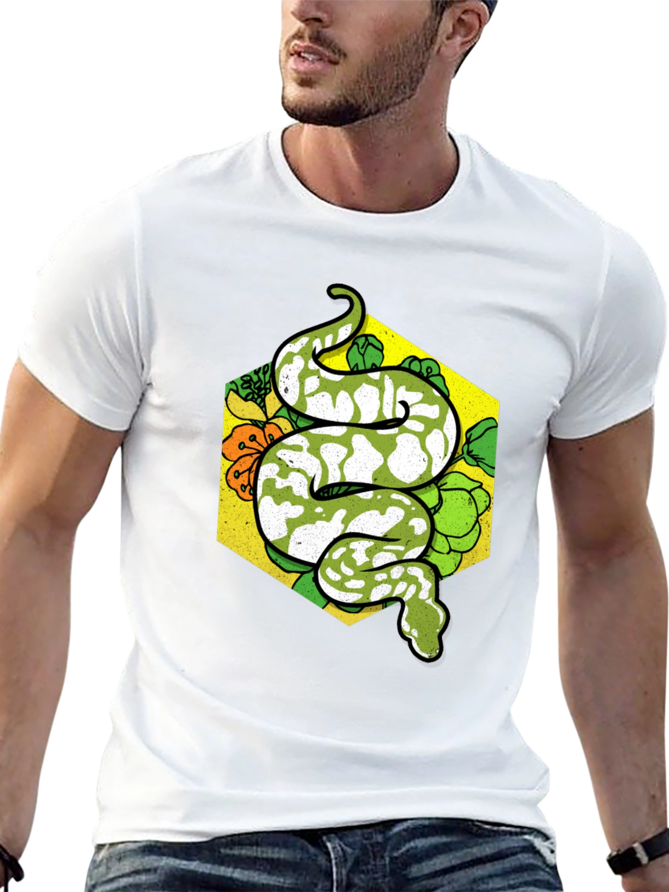 Snake Graphic T-Shirt - Reptile Lover Tee