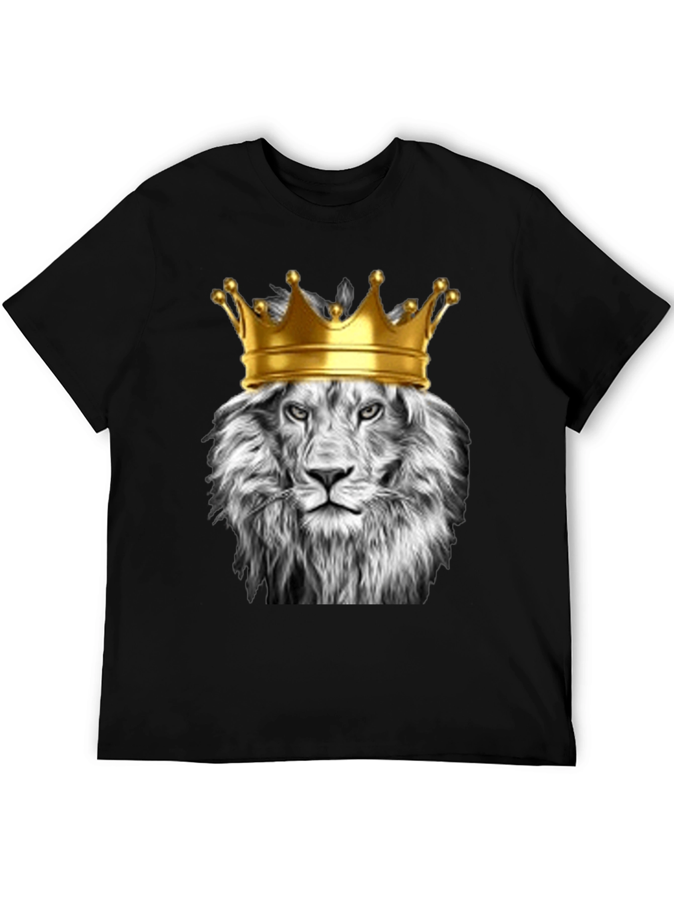 Lion King Graphic Tee - Black Cotton T-Shirt