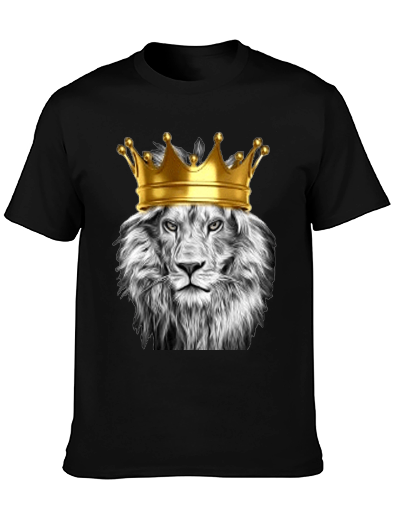 Lion King Graphic Tee - Black Cotton T-Shirt