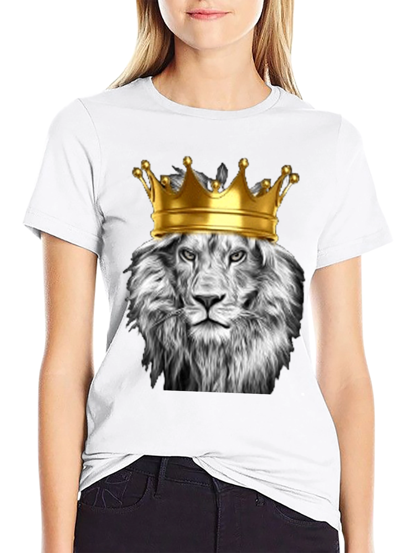 Lion King Graphic Tee - Black Cotton T-Shirt