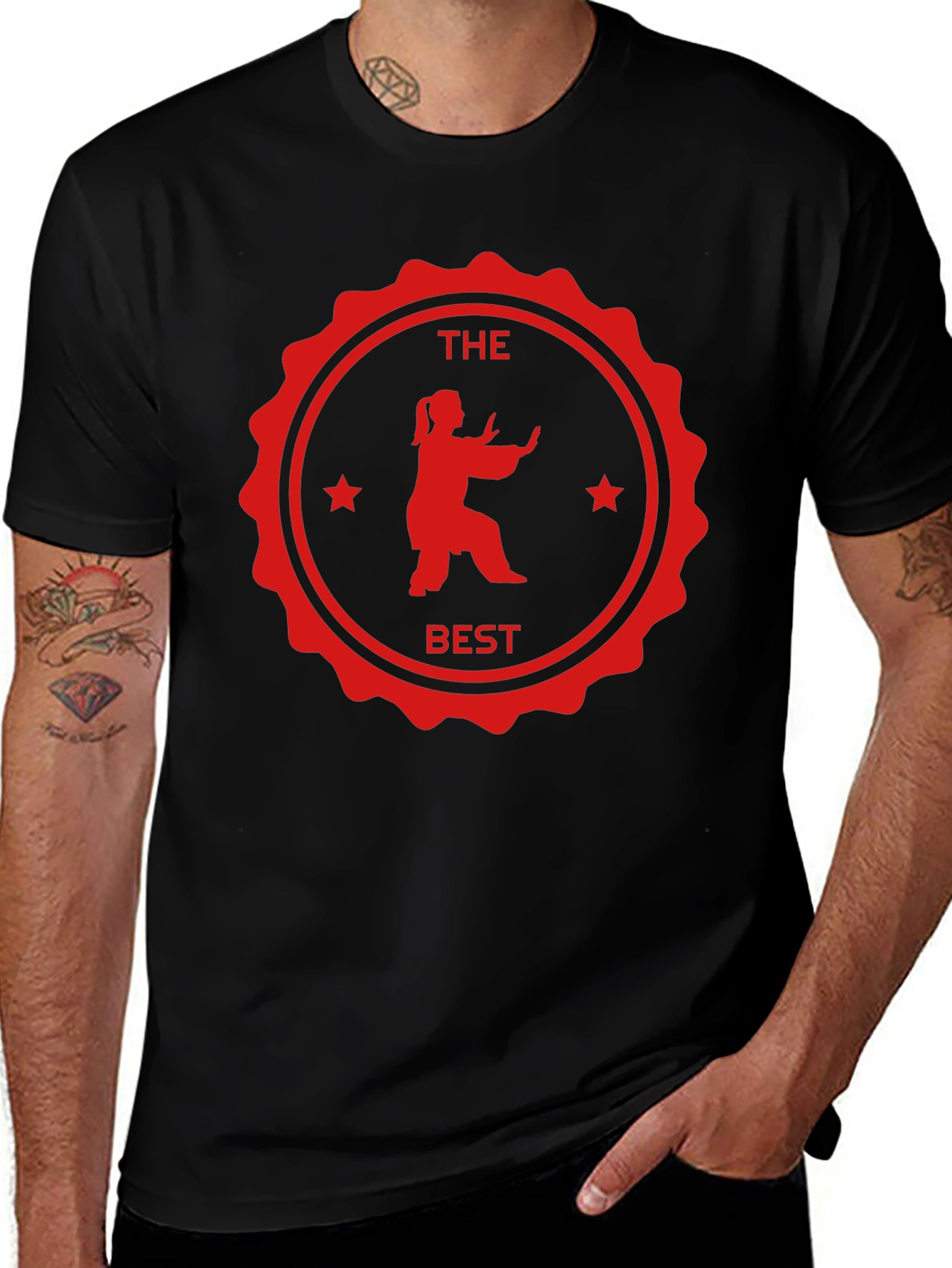 Martial Arts Silhouette Graphic Tee - The Best