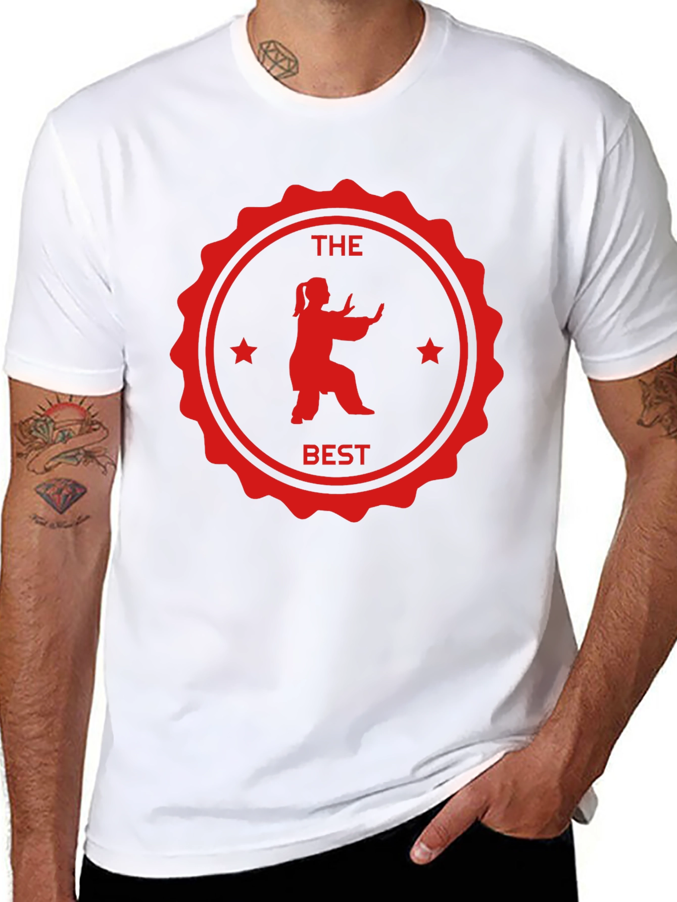 Martial Arts Silhouette Graphic Tee - The Best