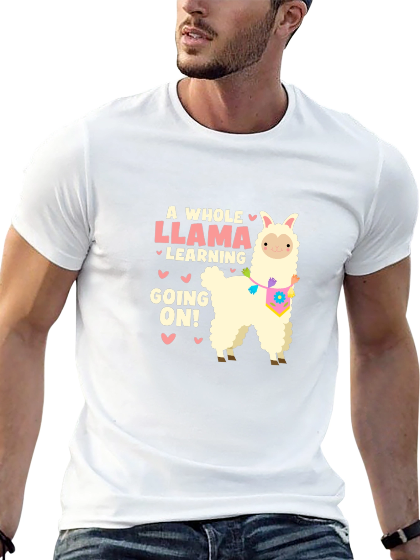 Llama Learning Graphic Tee