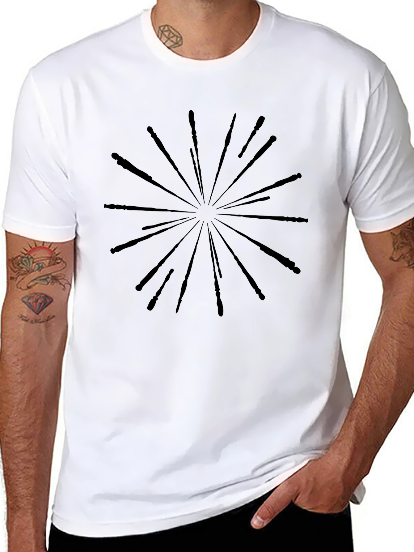 Starburst Graphic Print Tee - Modern Casual