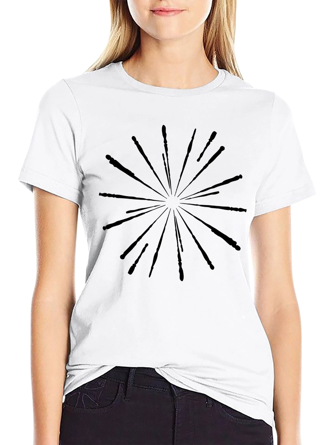 Starburst Graphic Print Tee - Modern Casual