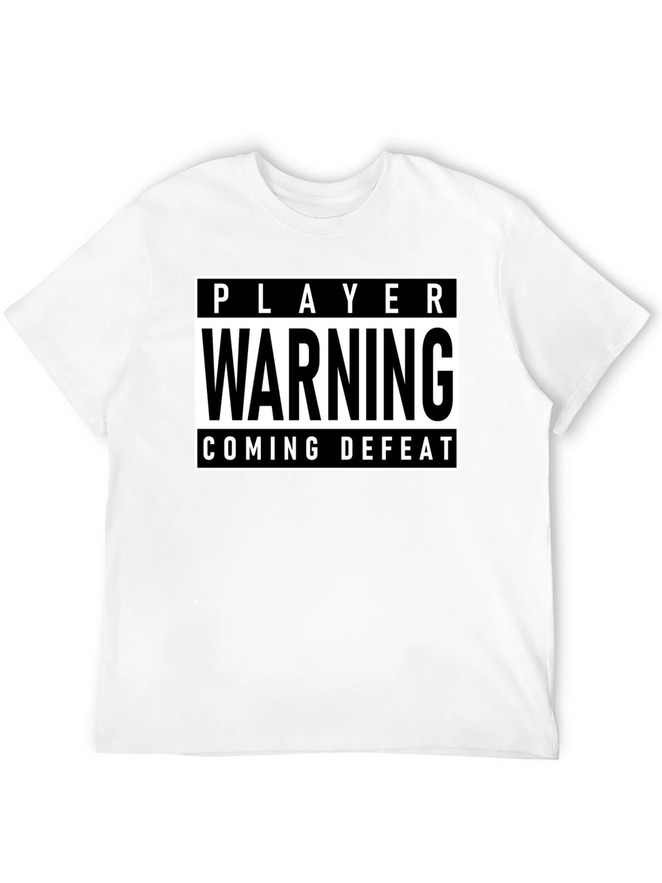 Player Warning T-Shirt - Coming Defeat Gamer Tee