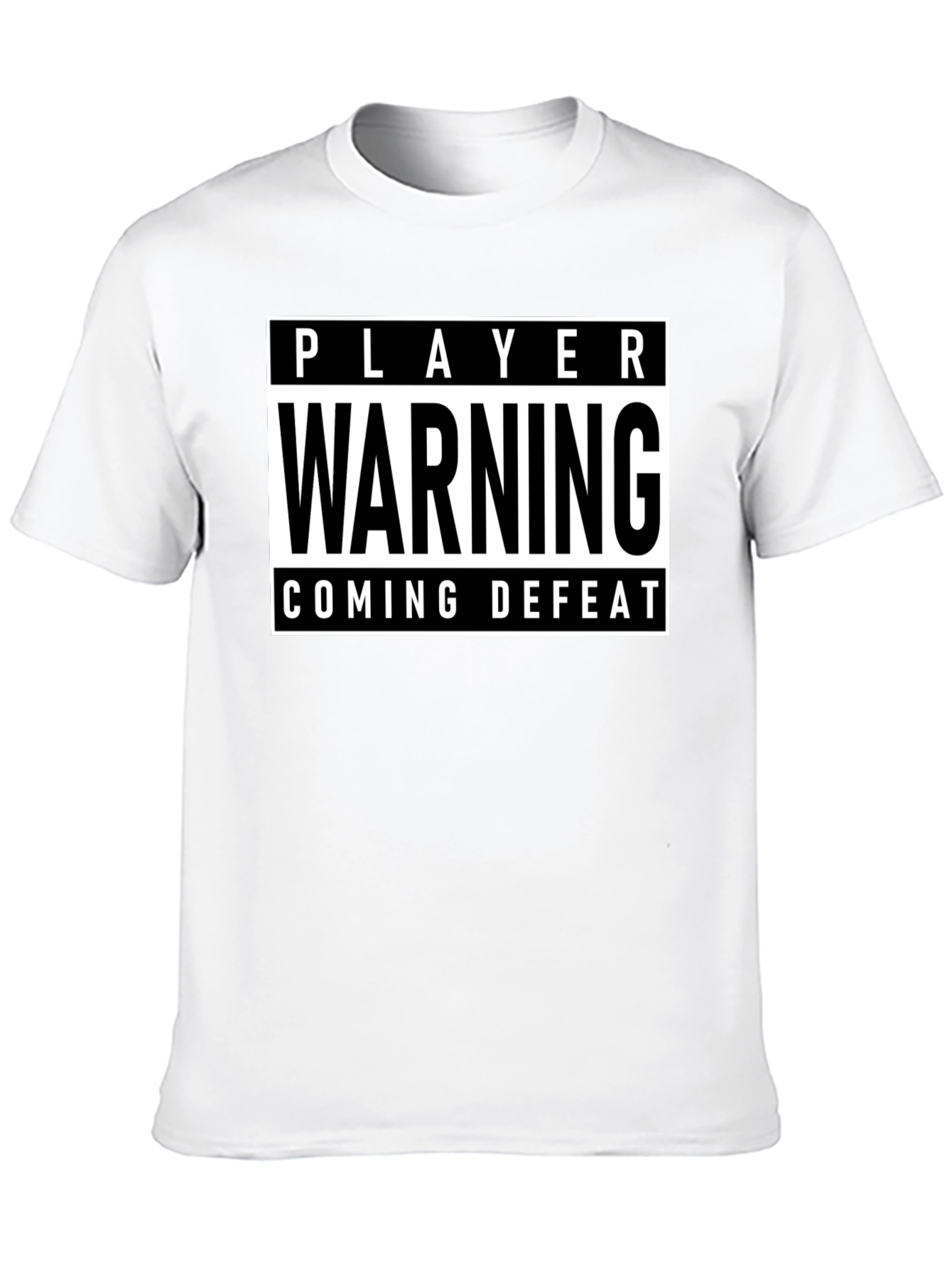 Player Warning T-Shirt - Coming Defeat Gamer Tee