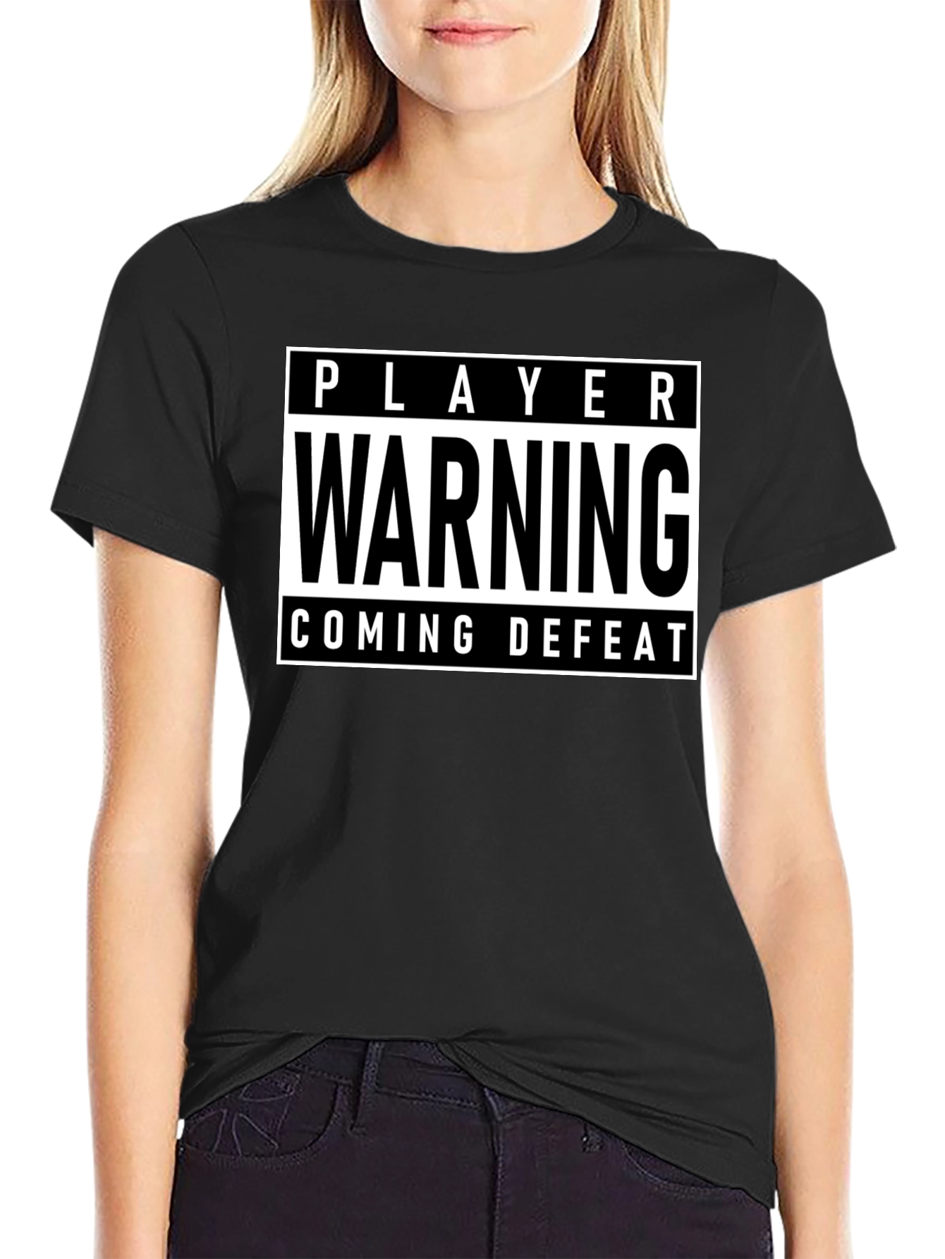 Player Warning T-Shirt - Coming Defeat Gamer Tee