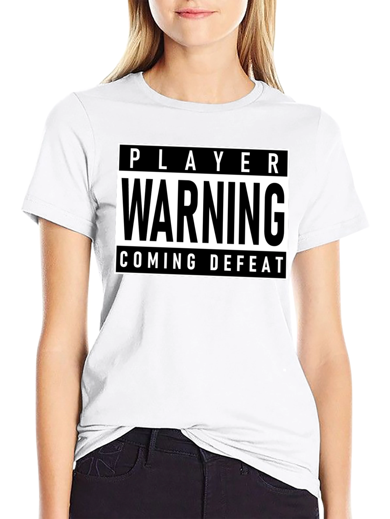 Player Warning T-Shirt - Coming Defeat Gamer Tee