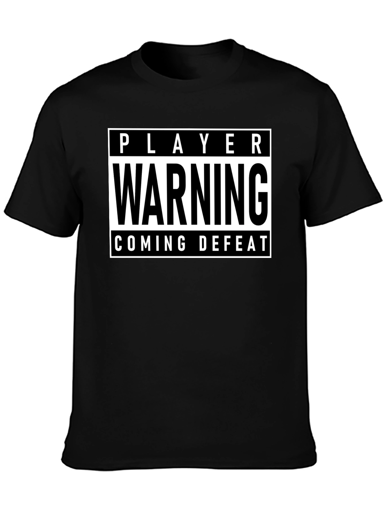 Player Warning T-Shirt - Coming Defeat Gamer Tee