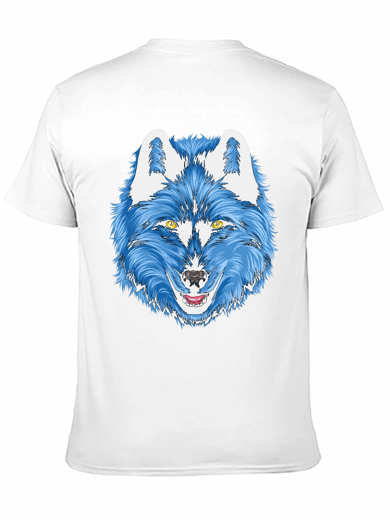 Blue Wolf Graphic Tee - Mens Black T-Shirt
