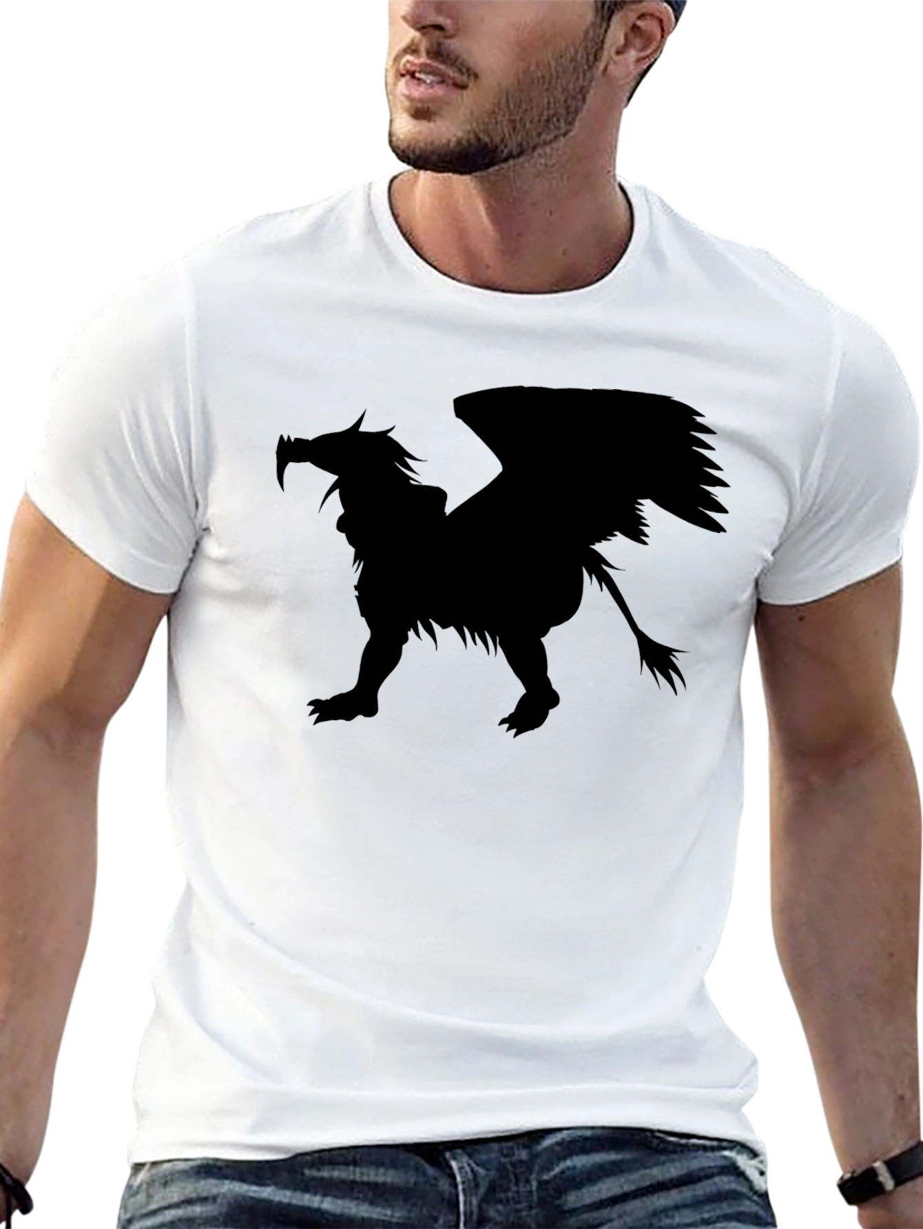 Griffin Silhouette T-Shirt - Black Graphic Tee