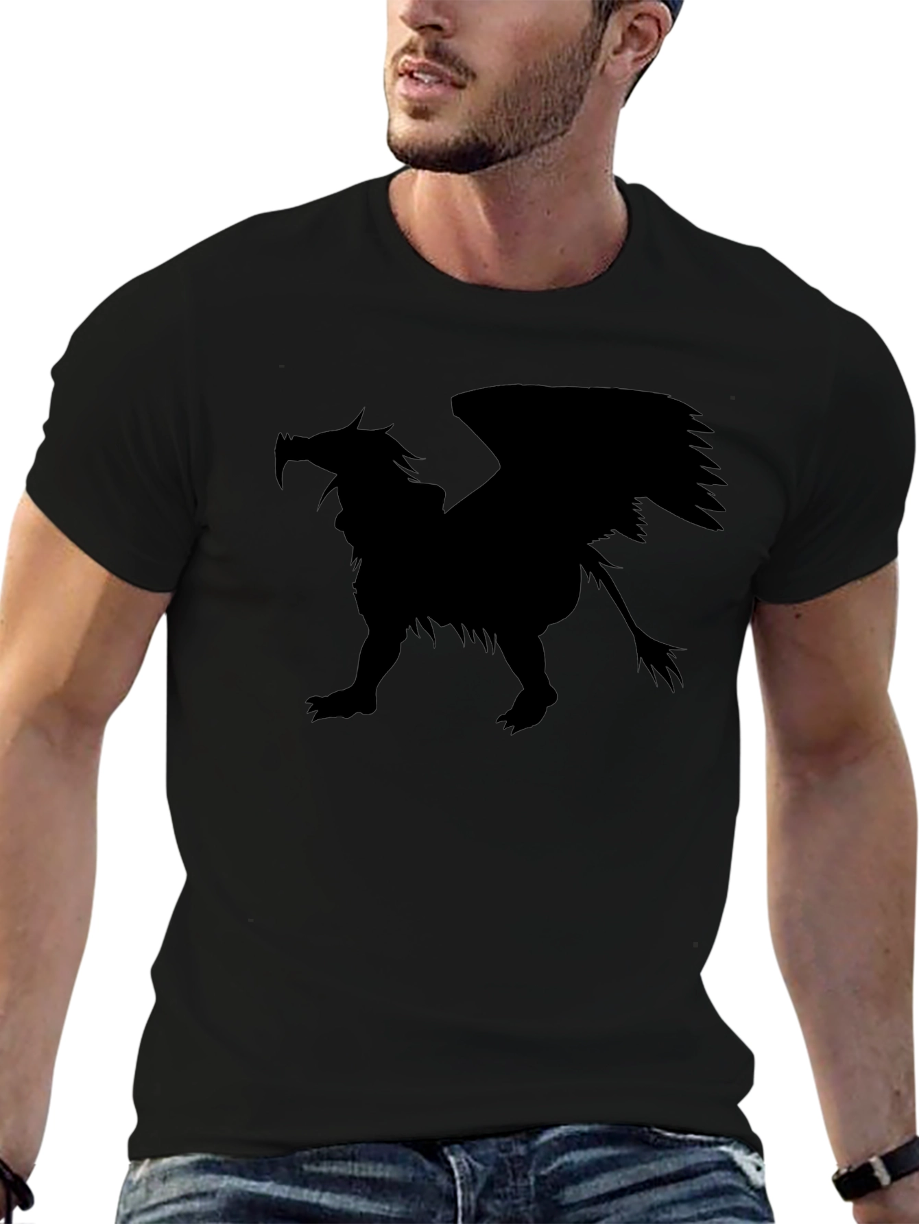 Griffin Silhouette T-Shirt - Black Graphic Tee