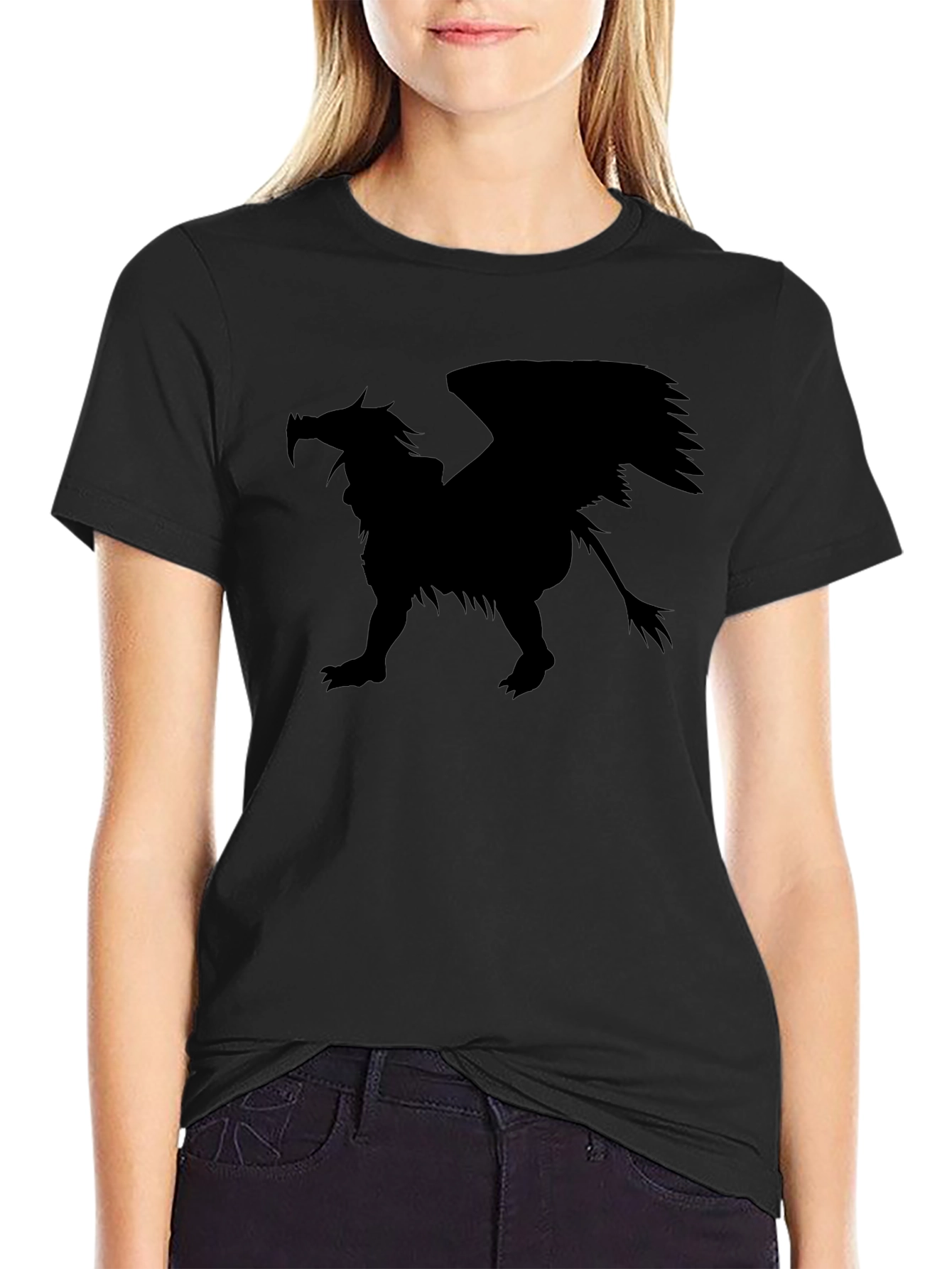 Griffin Silhouette T-Shirt - Black Graphic Tee