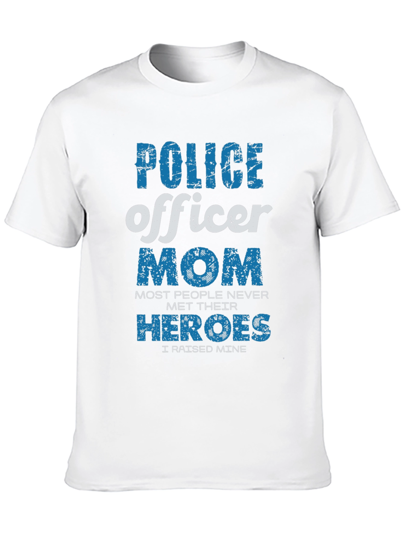 Police Officer Mom T-Shirt - Proud Mothers Gift