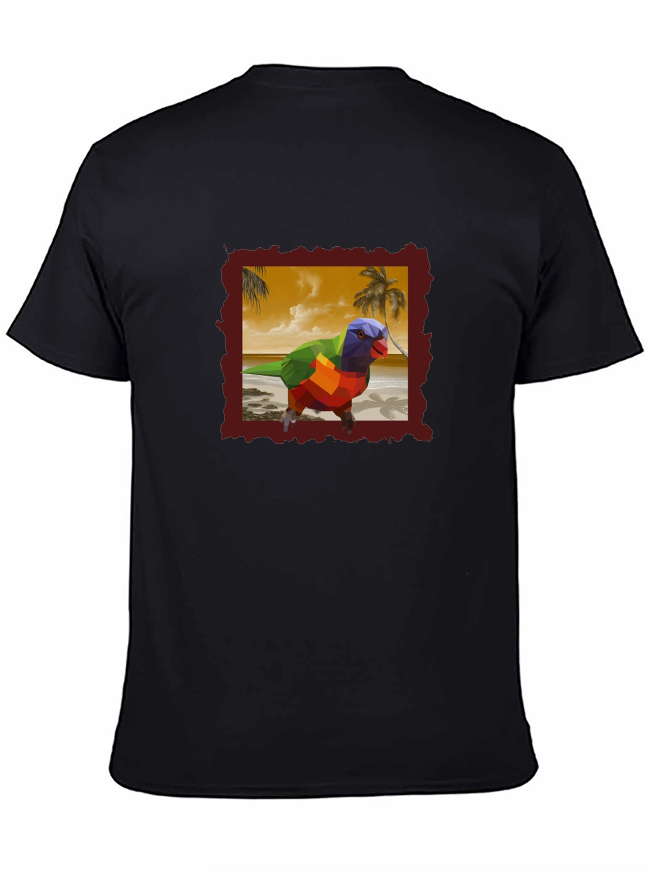 Geometric Lorikeet Beach T-Shirt