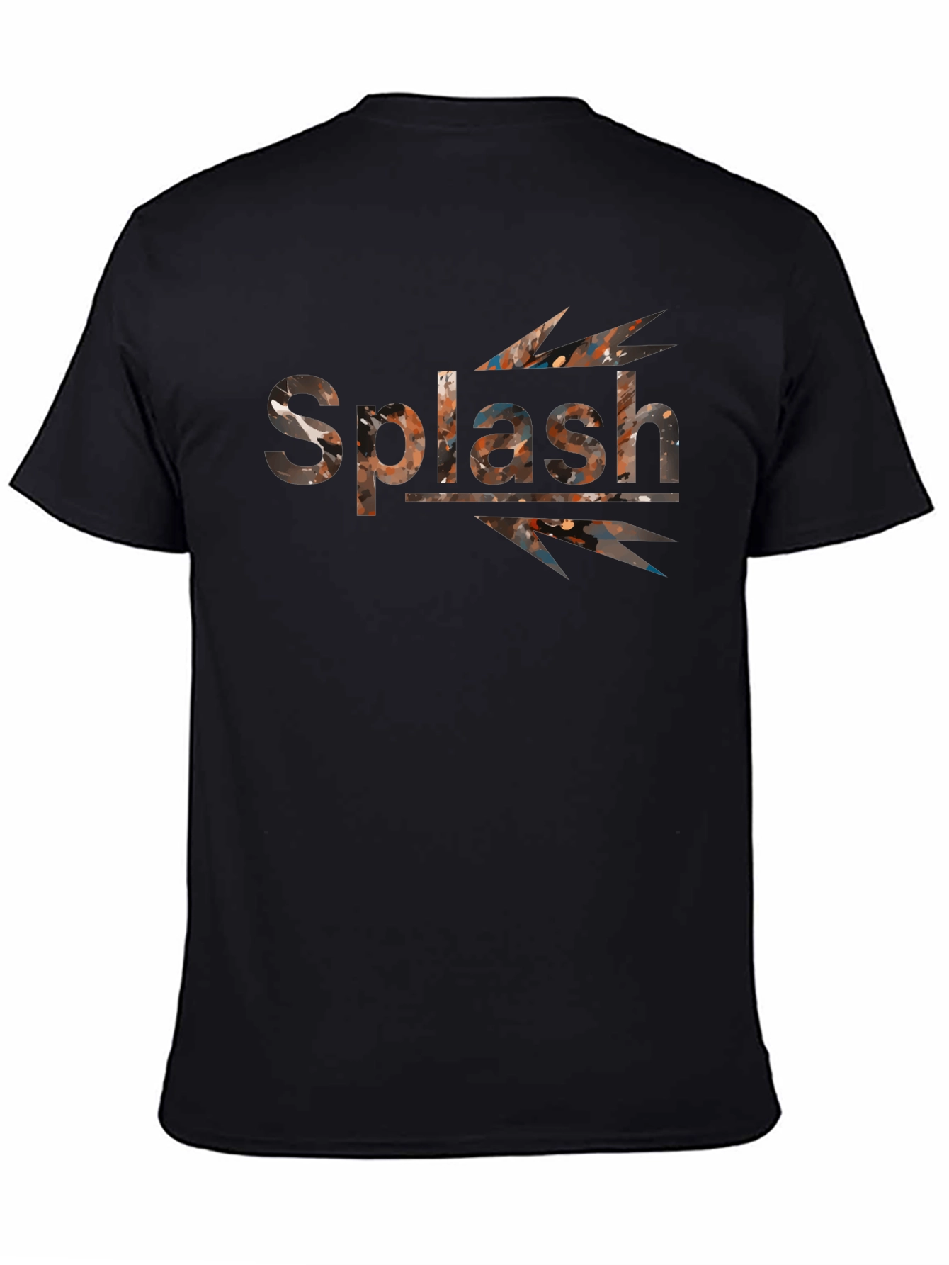 Splash Graphic Black T-Shirt