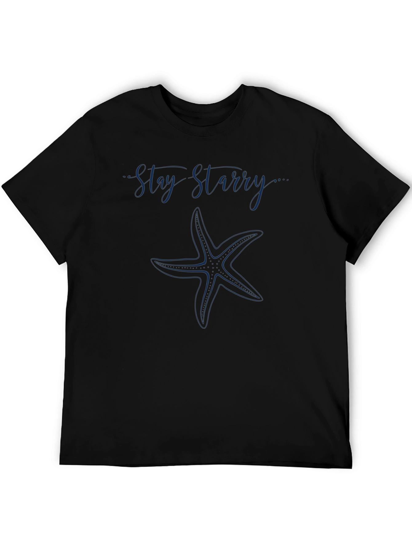 Stay Starry Graphic Tee - Navy Starfish Design