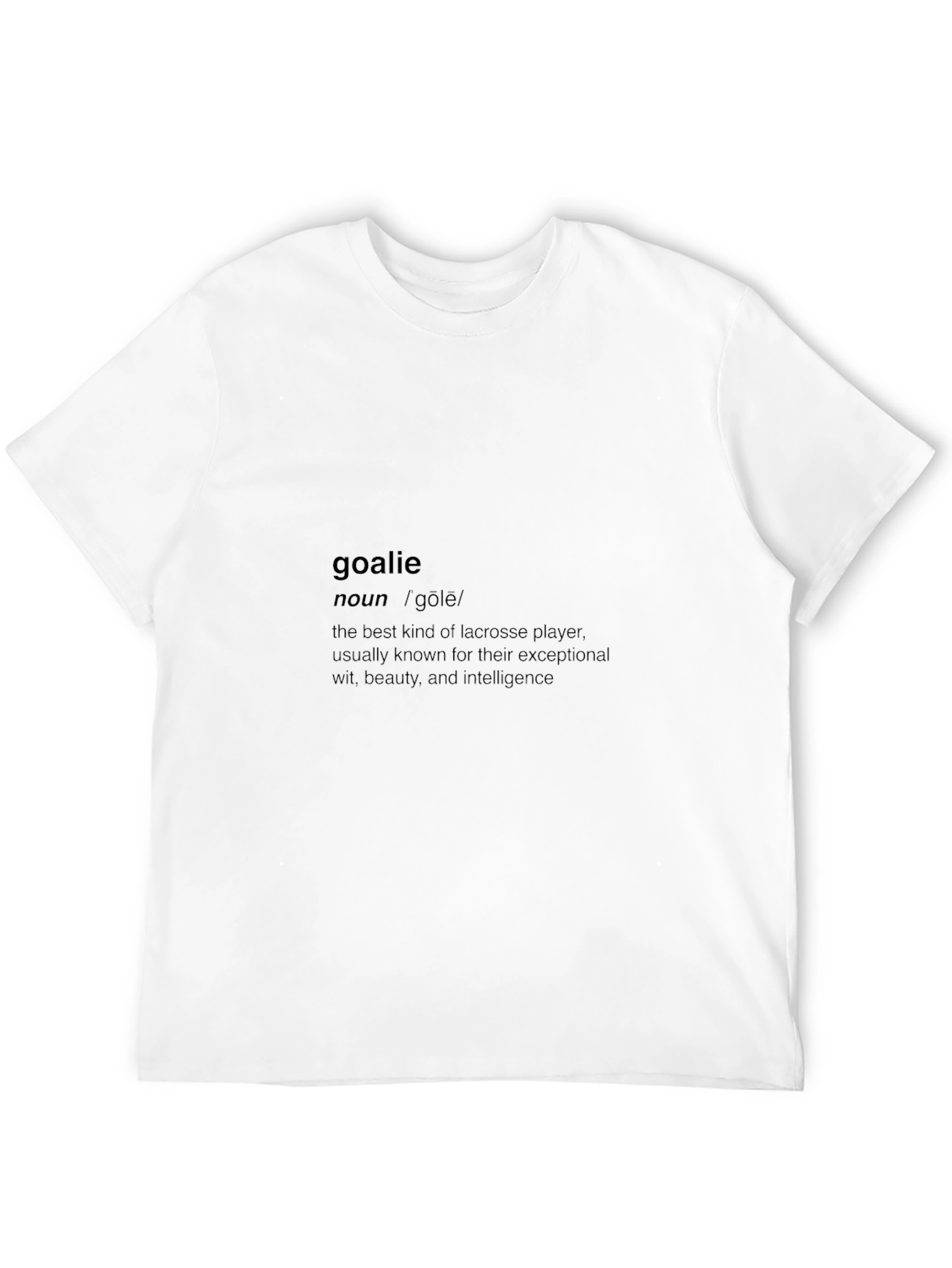 Goalie Definition Black T-Shirt
