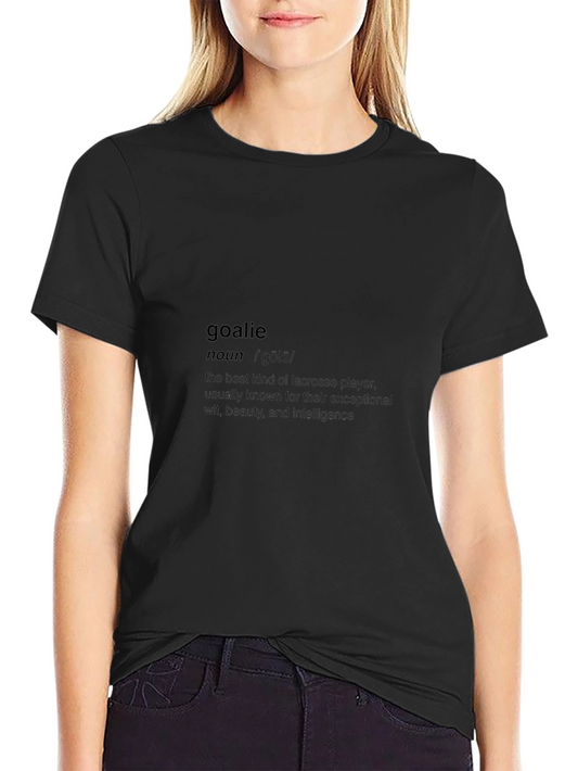 Goalie Definition Black T-Shirt