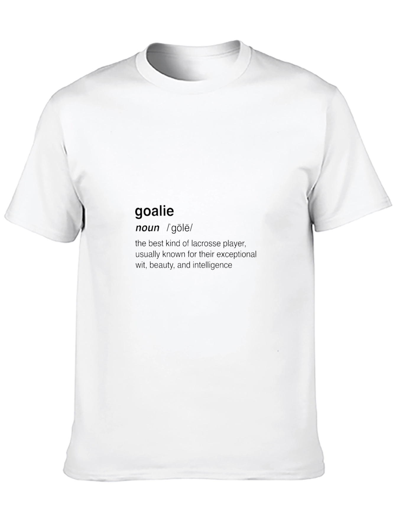 Goalie Definition Black T-Shirt