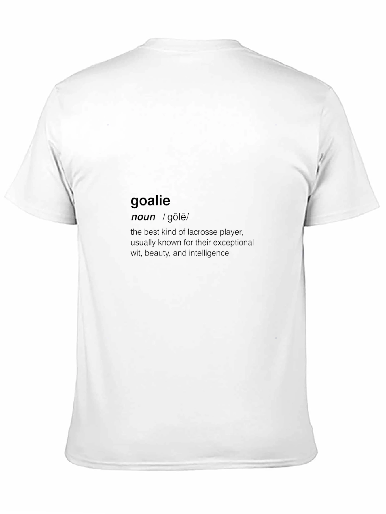 Goalie Definition Black T-Shirt