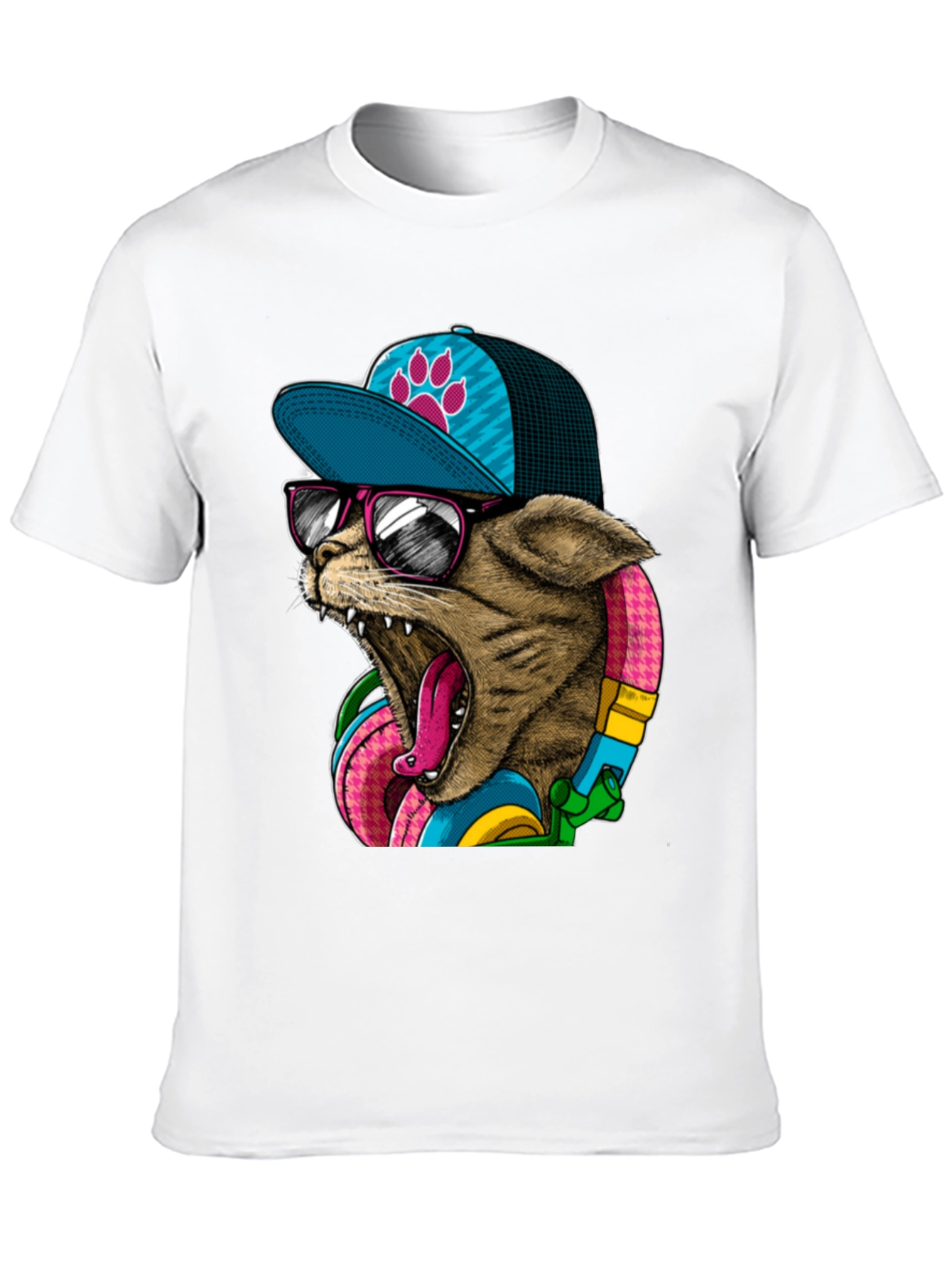 Cool Cat Graphic Tee - Stylish & Unique
