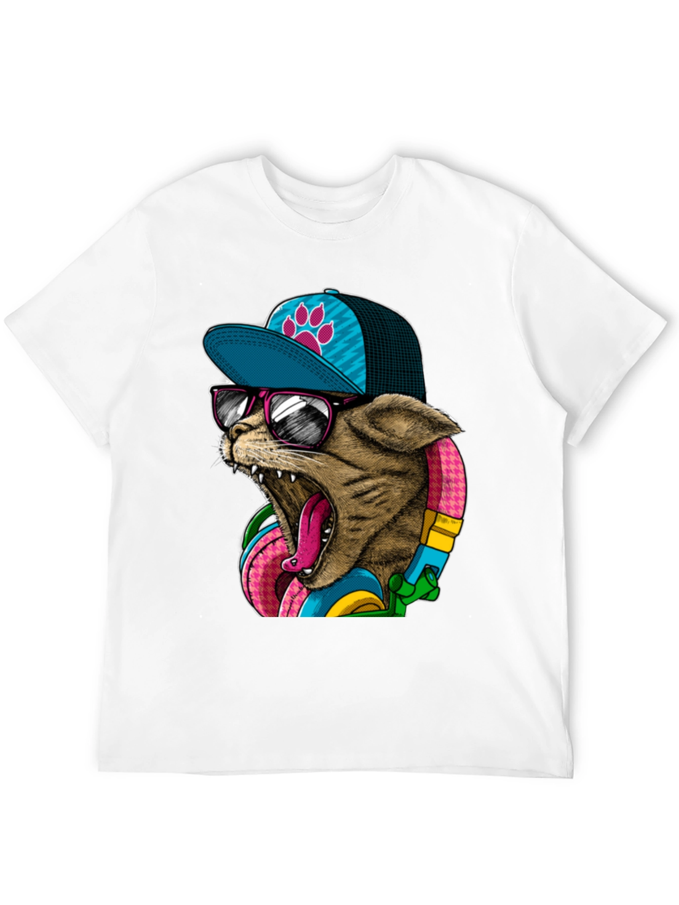 Cool Cat Graphic Tee - Stylish & Unique