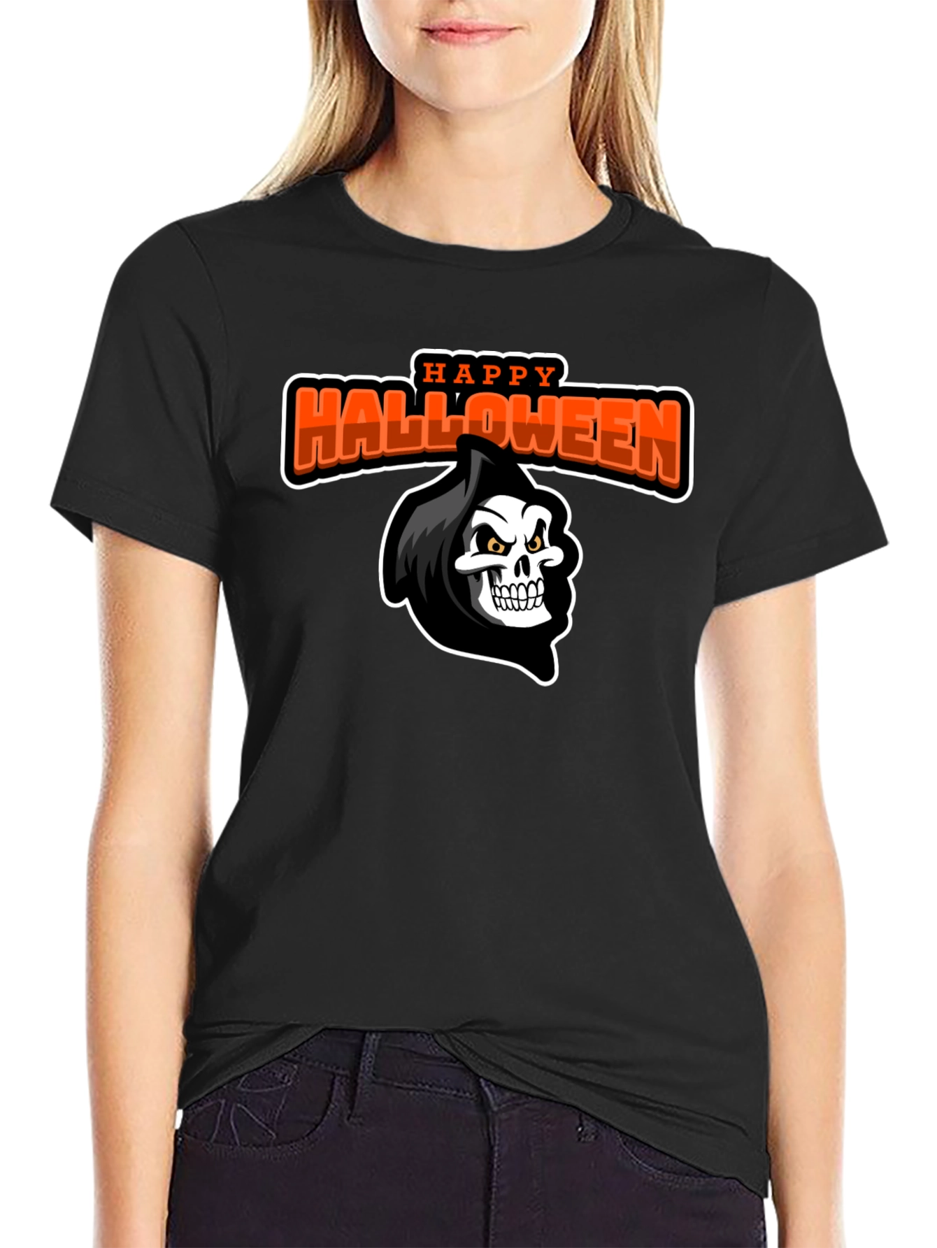 Happy Halloween Grim Reaper T-Shirt