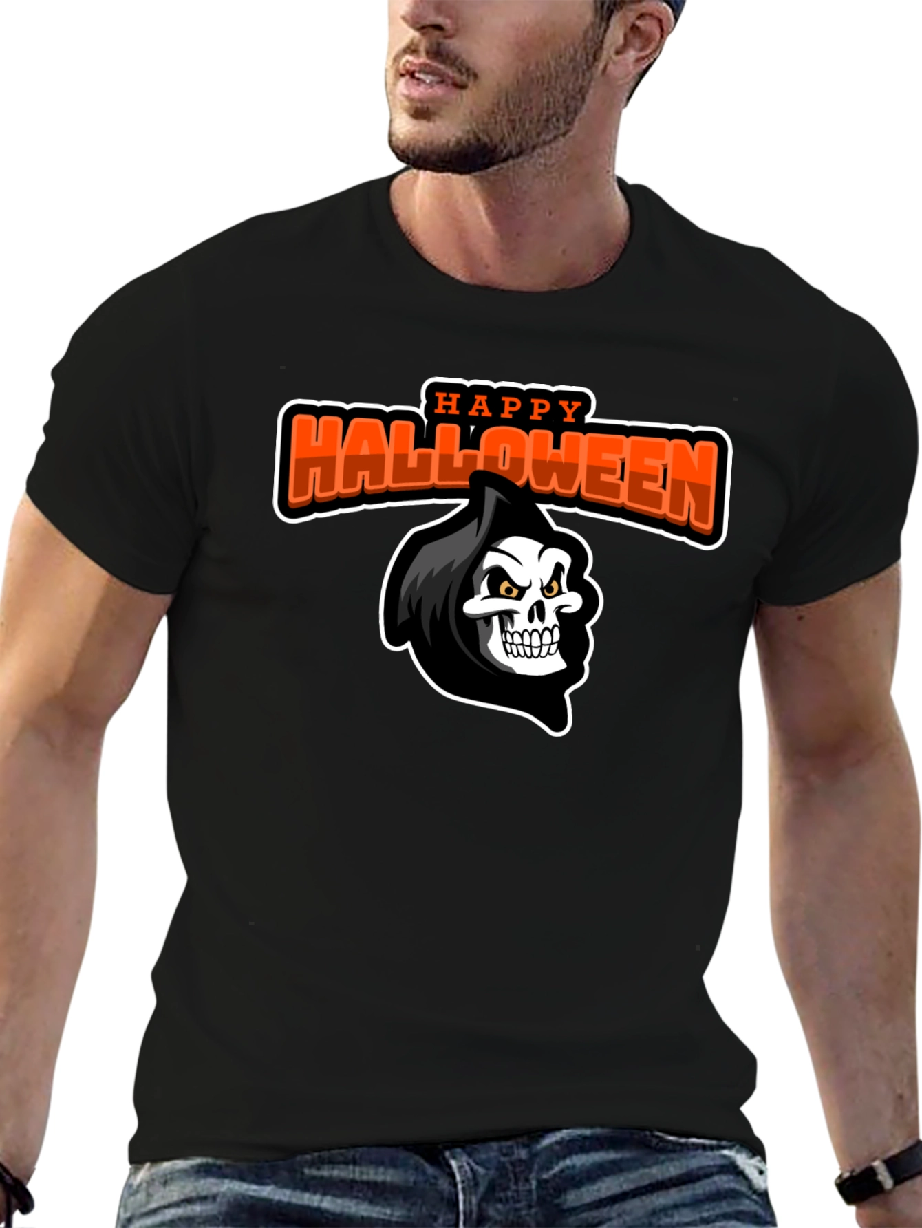 Happy Halloween Grim Reaper T-Shirt
