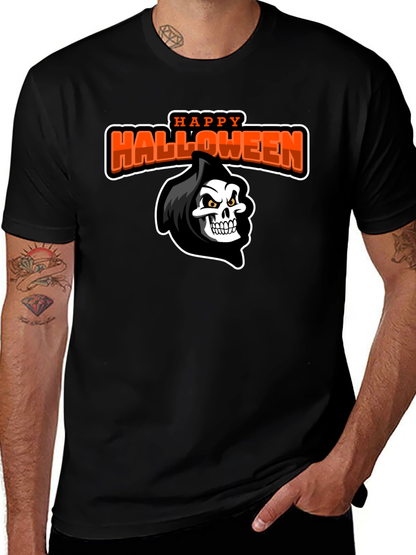 Happy Halloween Grim Reaper T-Shirt