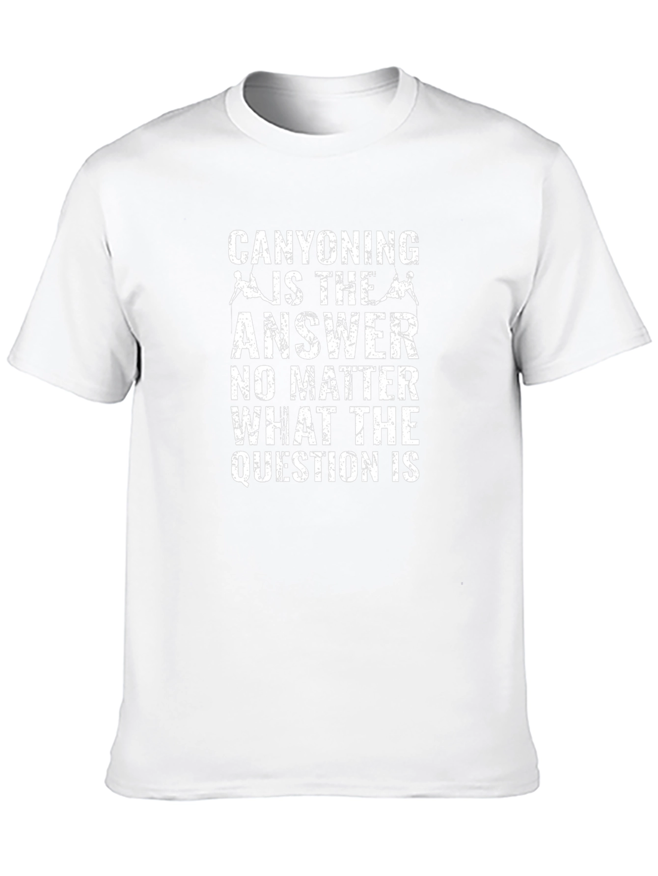 Canyoning Is The Answer Black Graphic T-Shirt