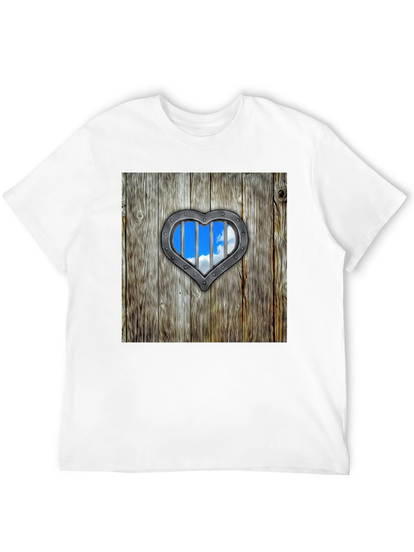 Heart-Shaped Window Graphic Tee