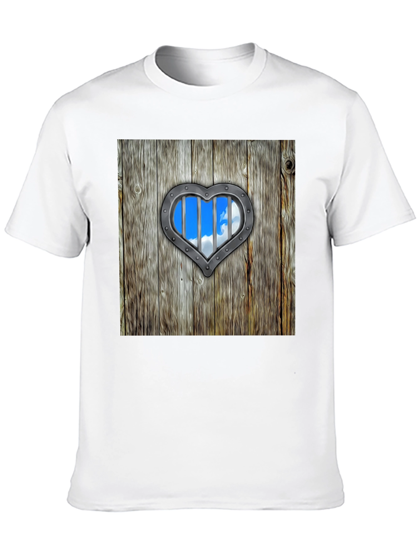 Heart-Shaped Window Graphic Tee