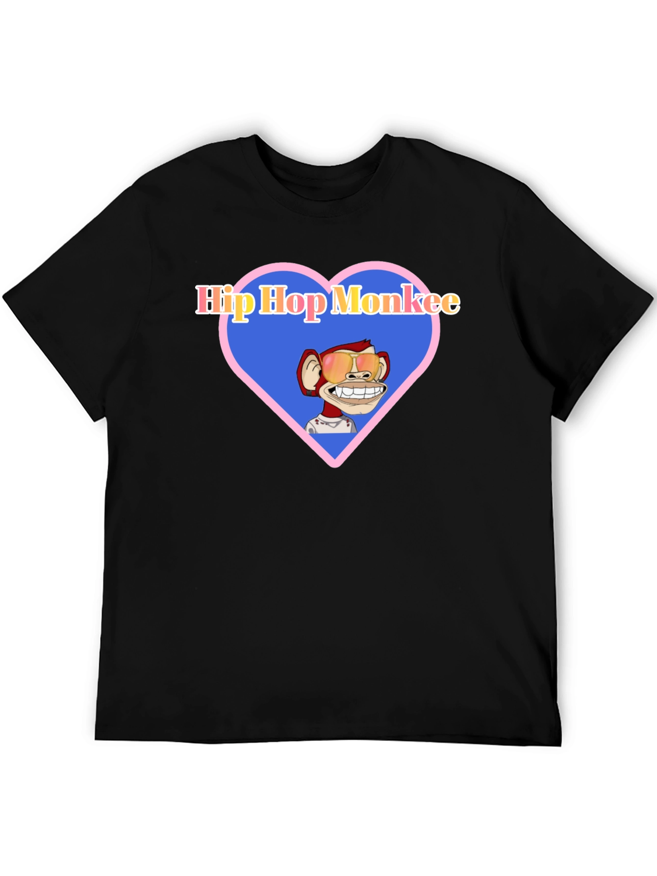 Hip Hop Monkey Graphic T-Shirt
