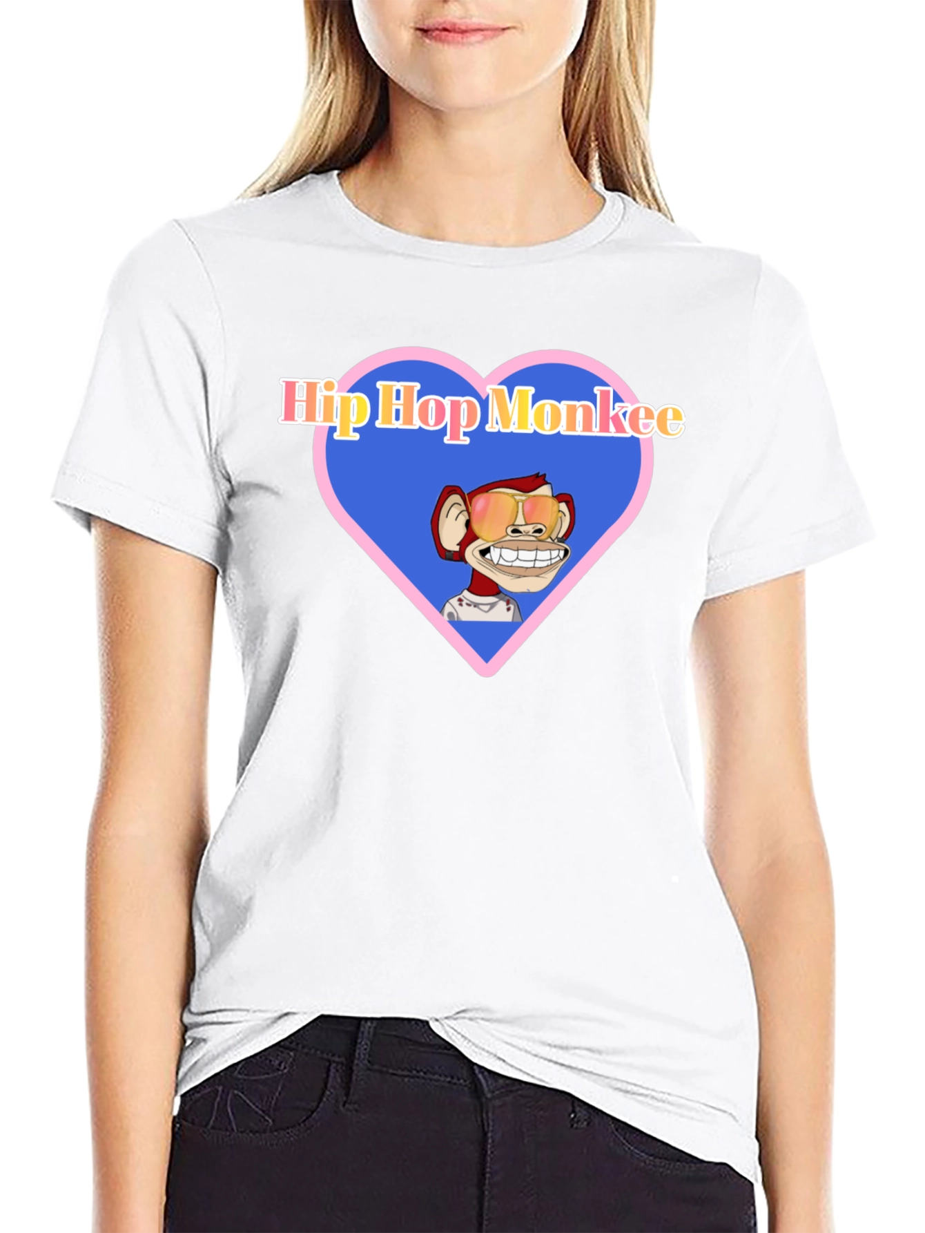 Hip Hop Monkey Graphic T-Shirt