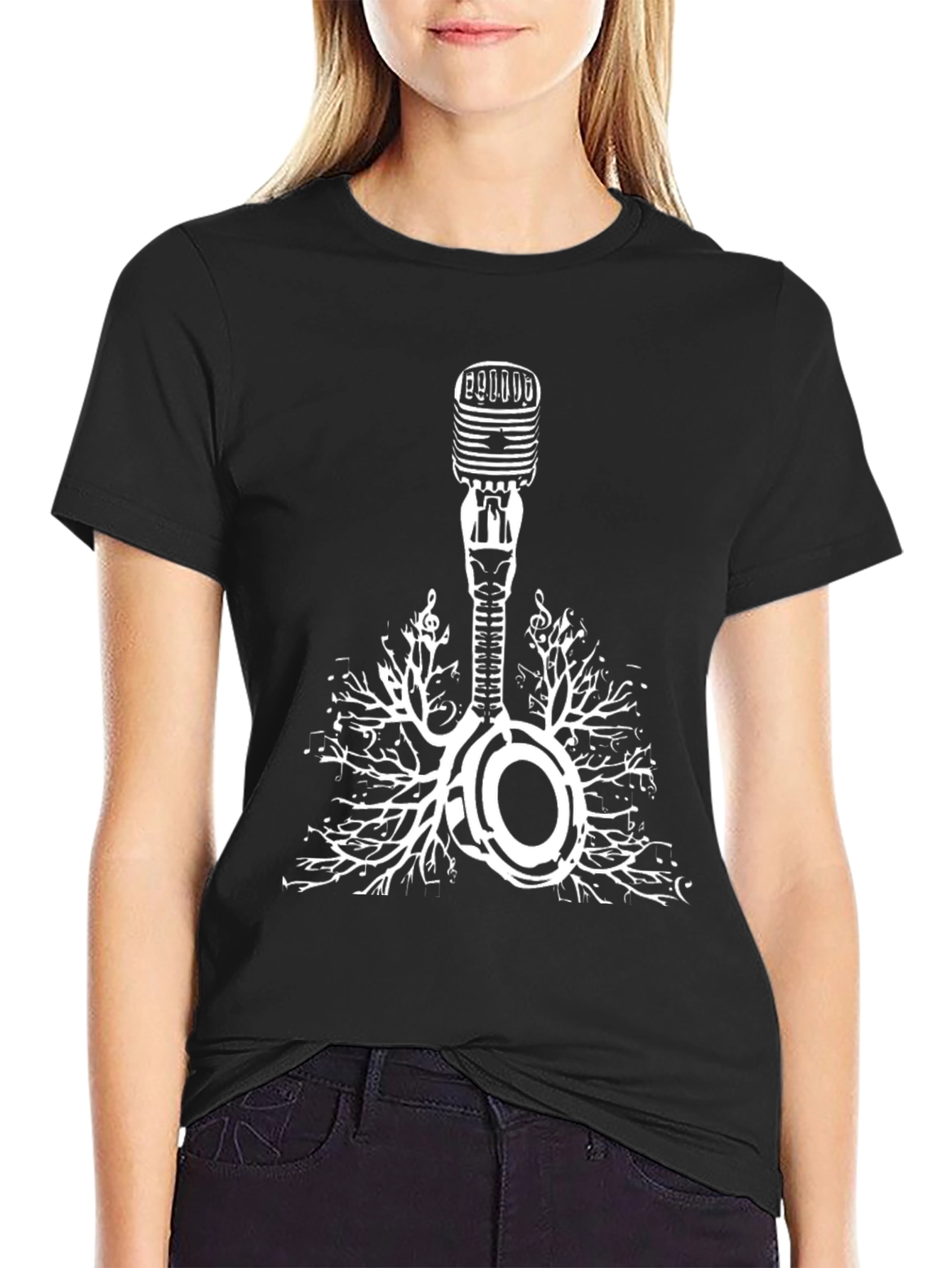 Music Roots Microphone Graphic Tee