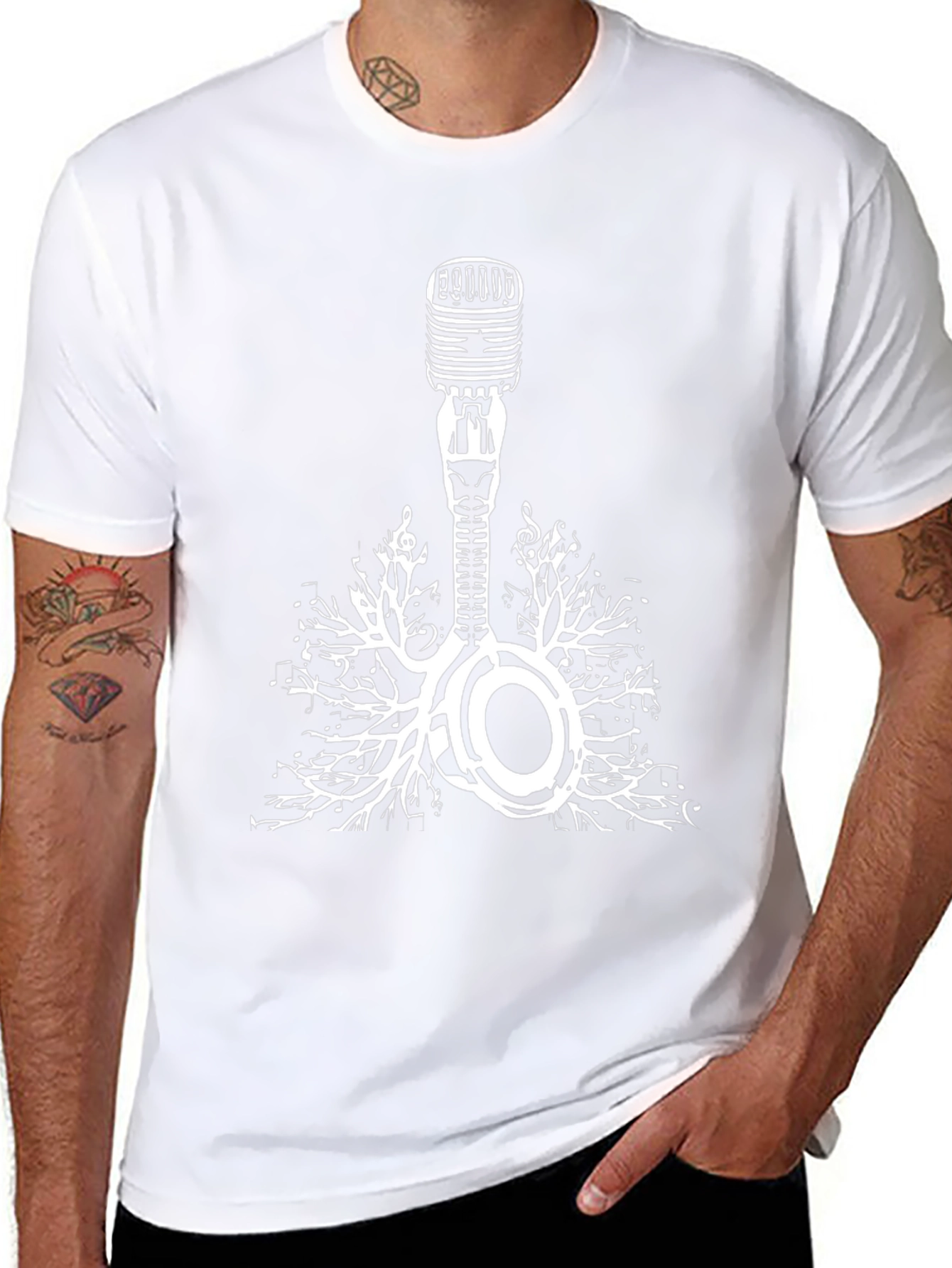 Music Roots Microphone Graphic Tee