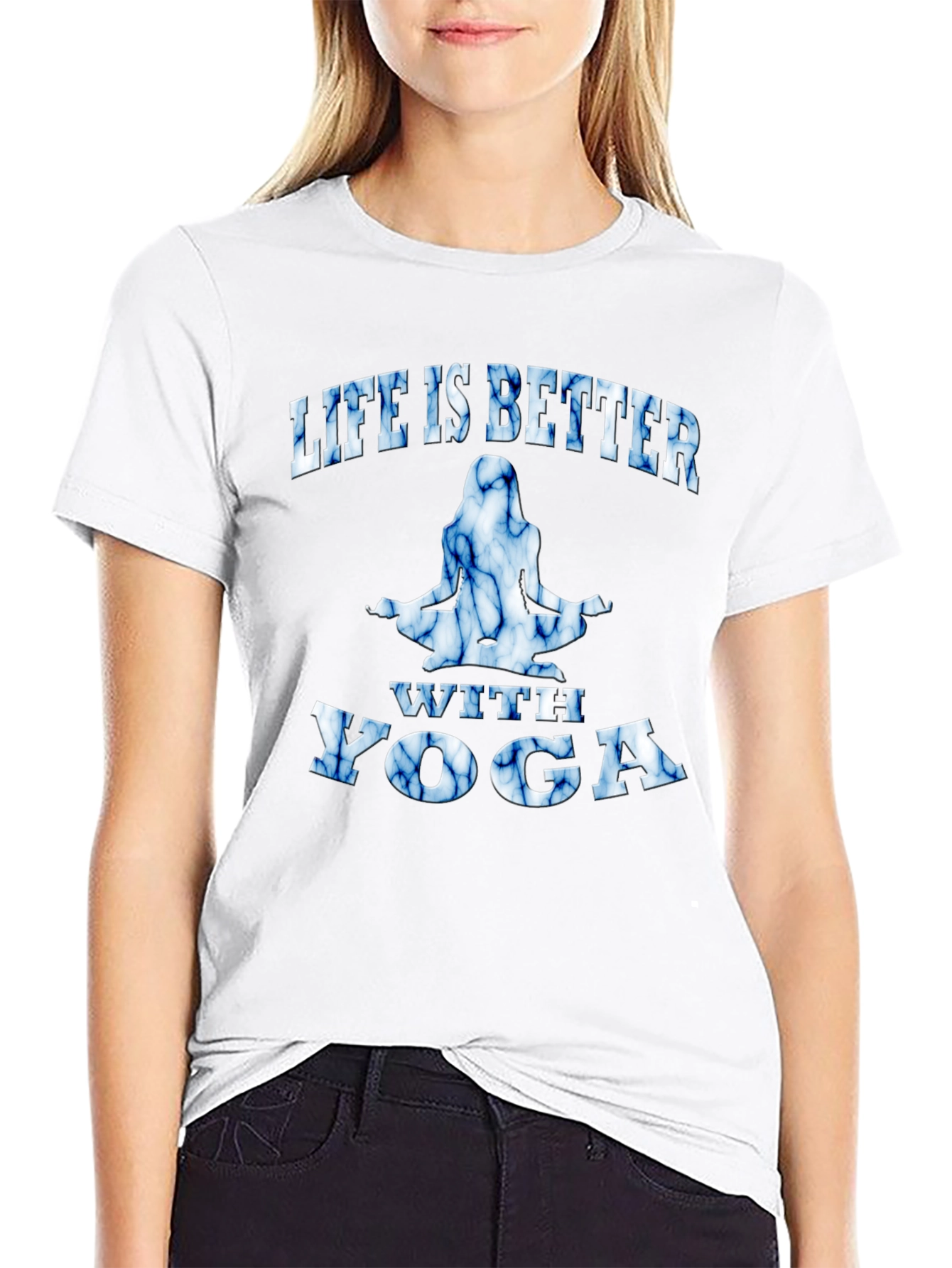 Life is Better with Yoga Graphic T-Shirt