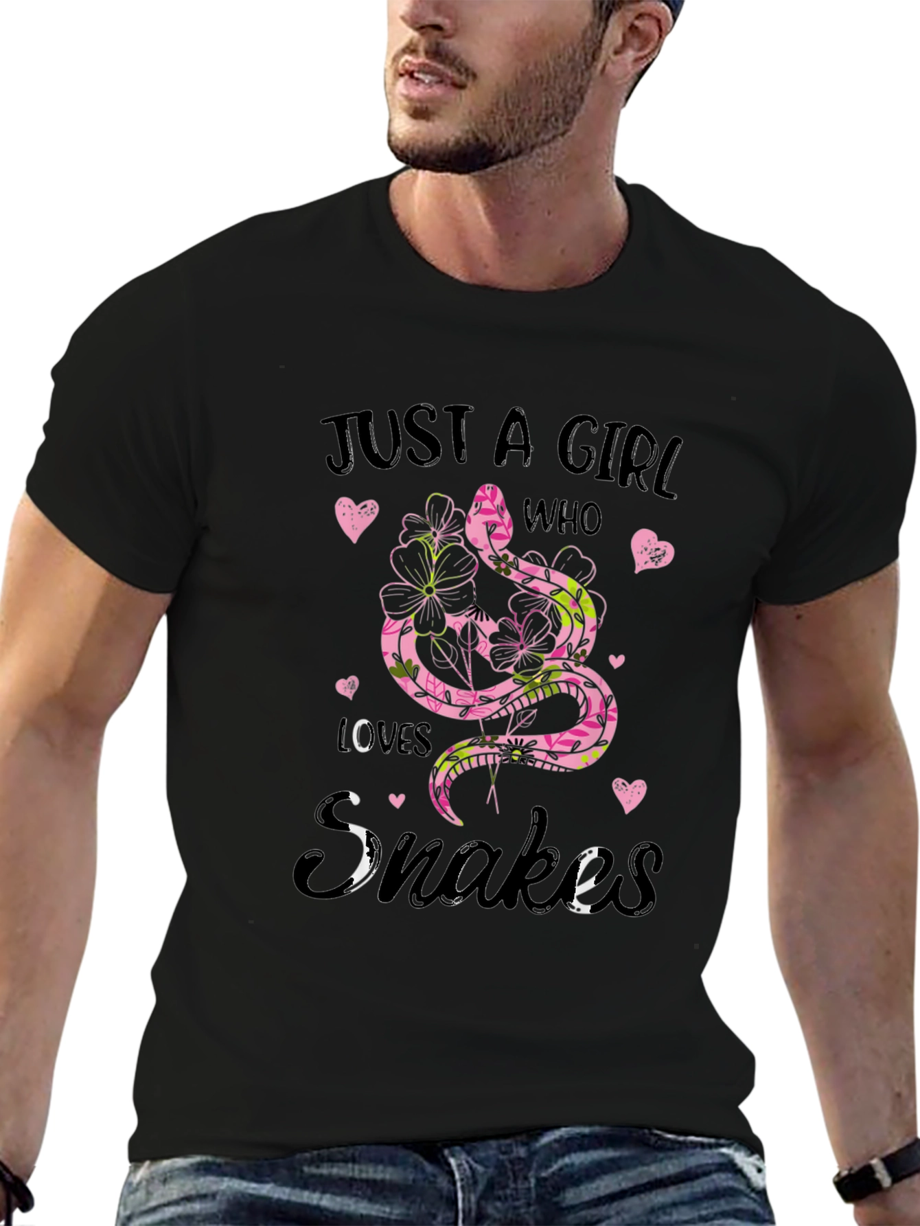 Just A Girl Who Loves Snakes Graphic Tee
