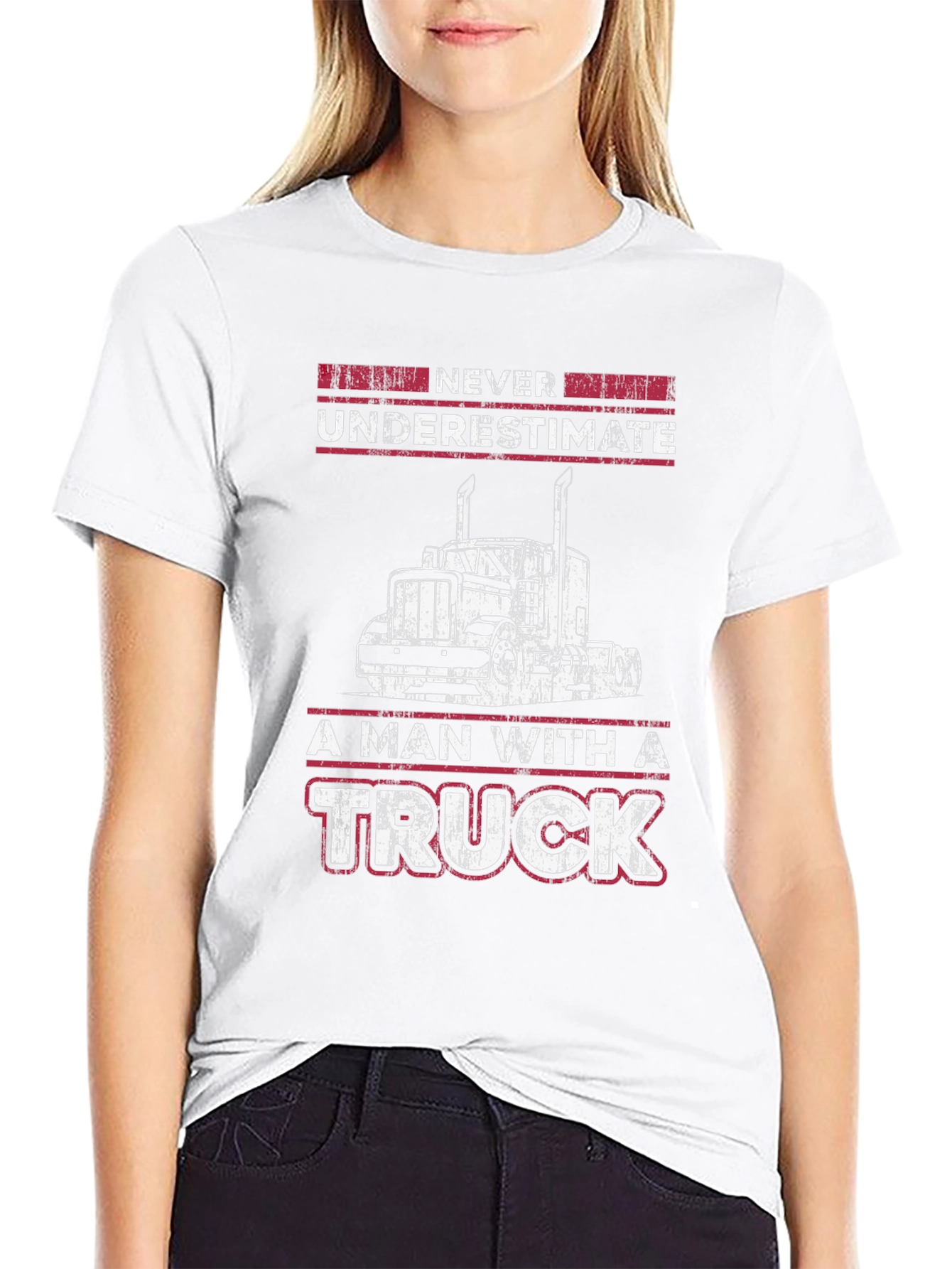 Never Underestimate Trucker T-Shirt