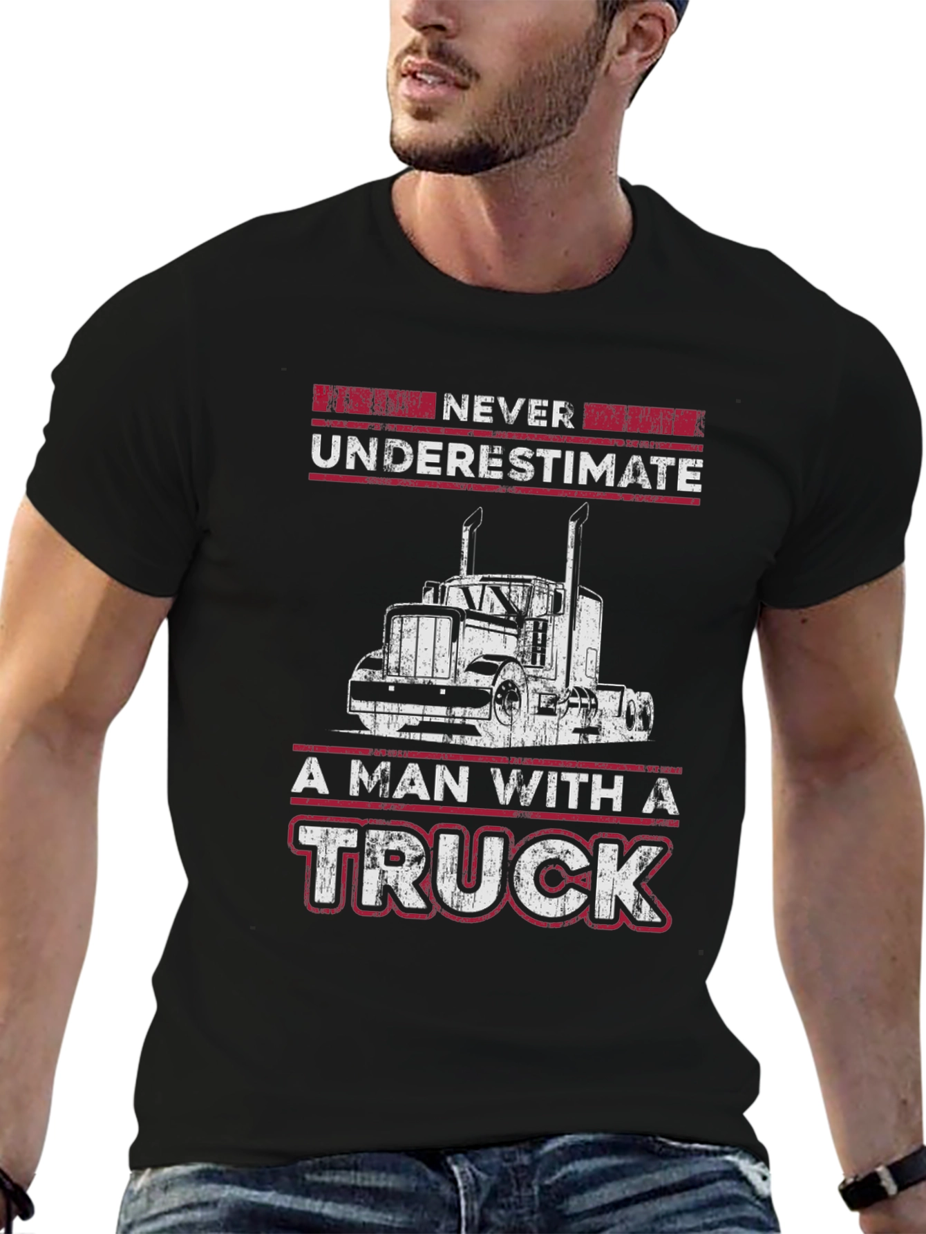 Never Underestimate Trucker T-Shirt
