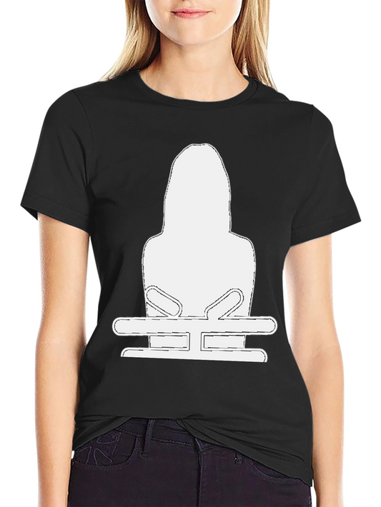 Black T-Shirt with White Graphic