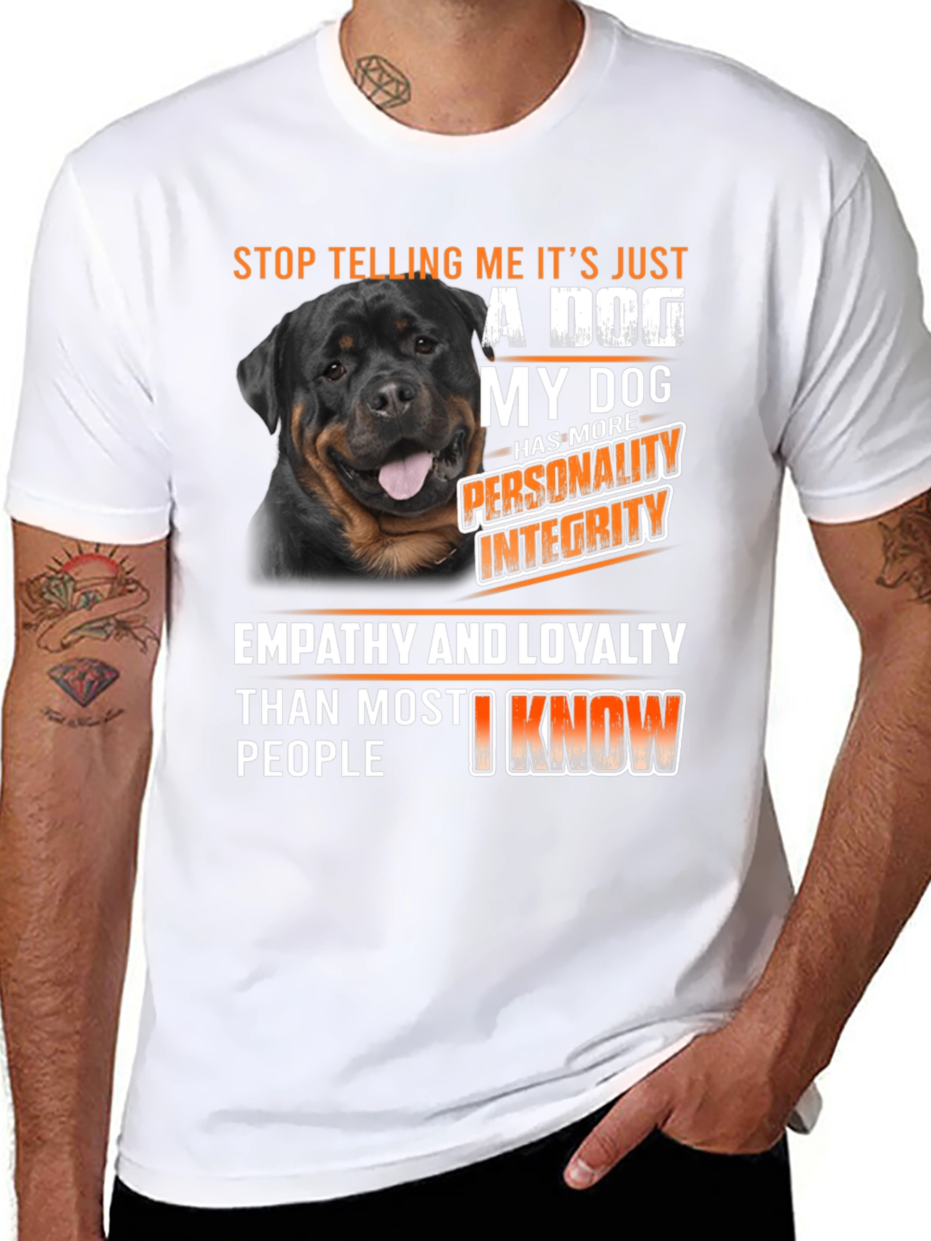 Rottweiler Dog T-Shirt - Personality Integrity