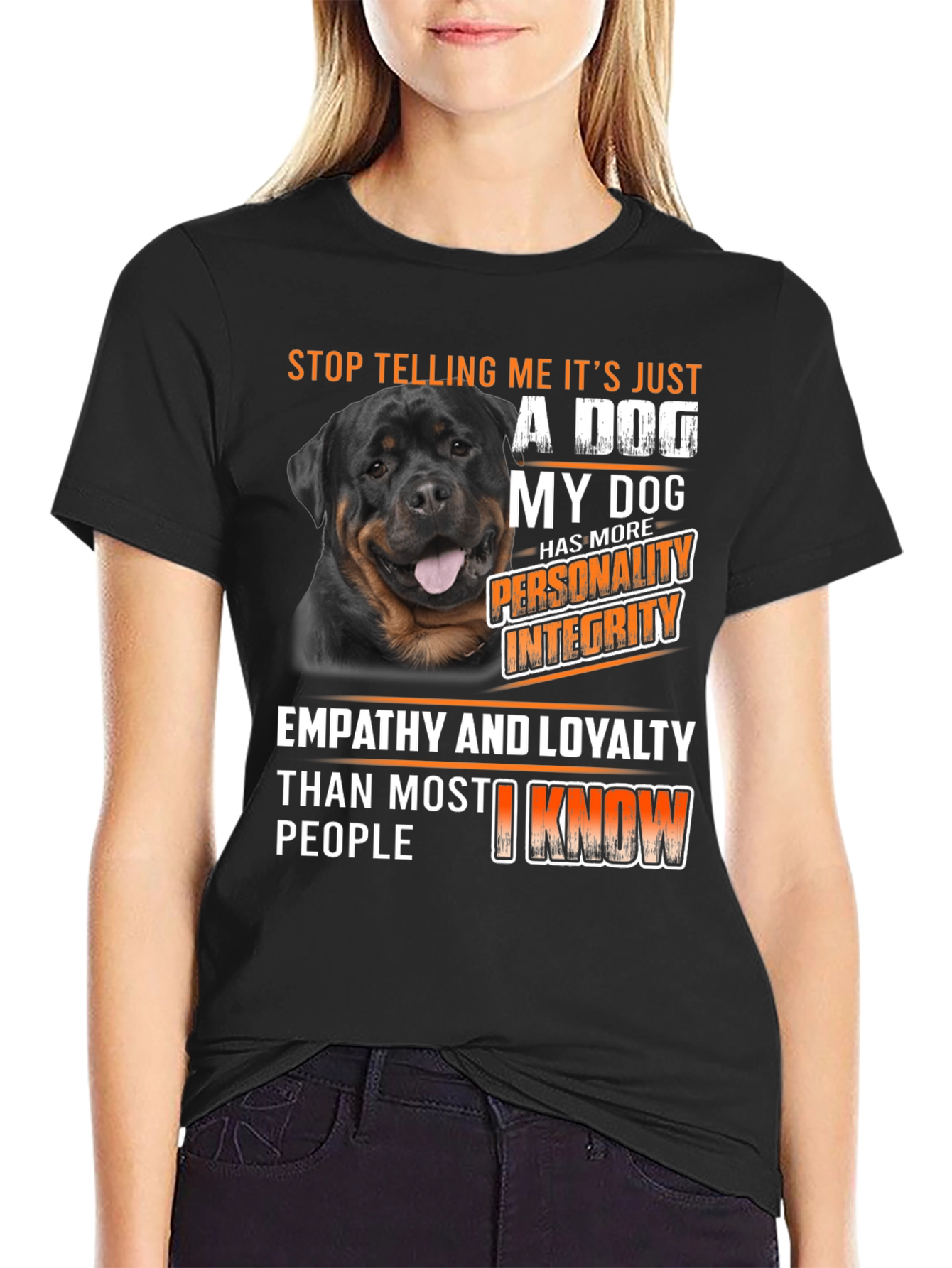 Rottweiler Dog T-Shirt - Personality Integrity